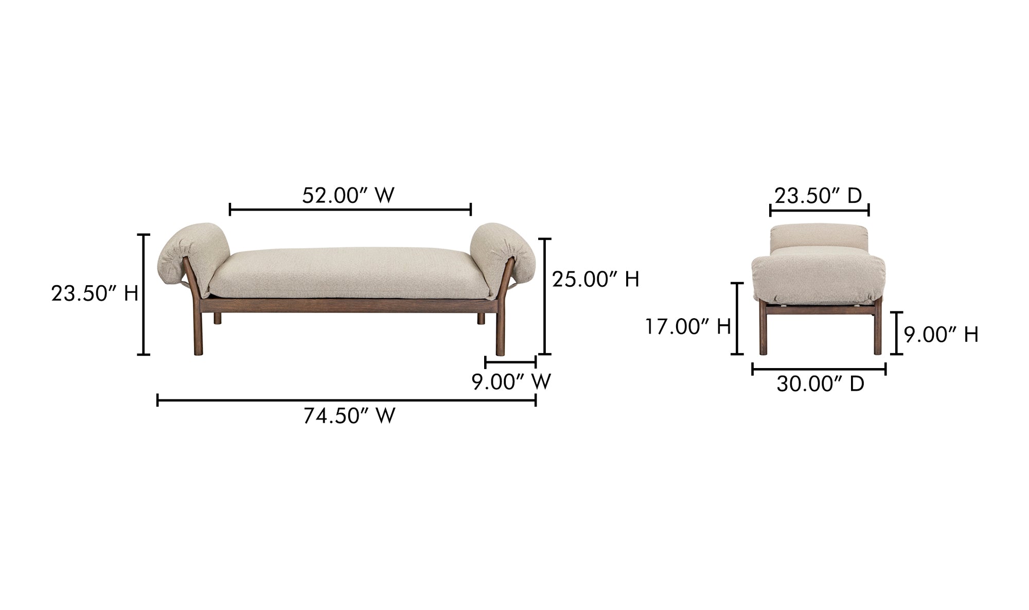 Cardero Daybed Beige
