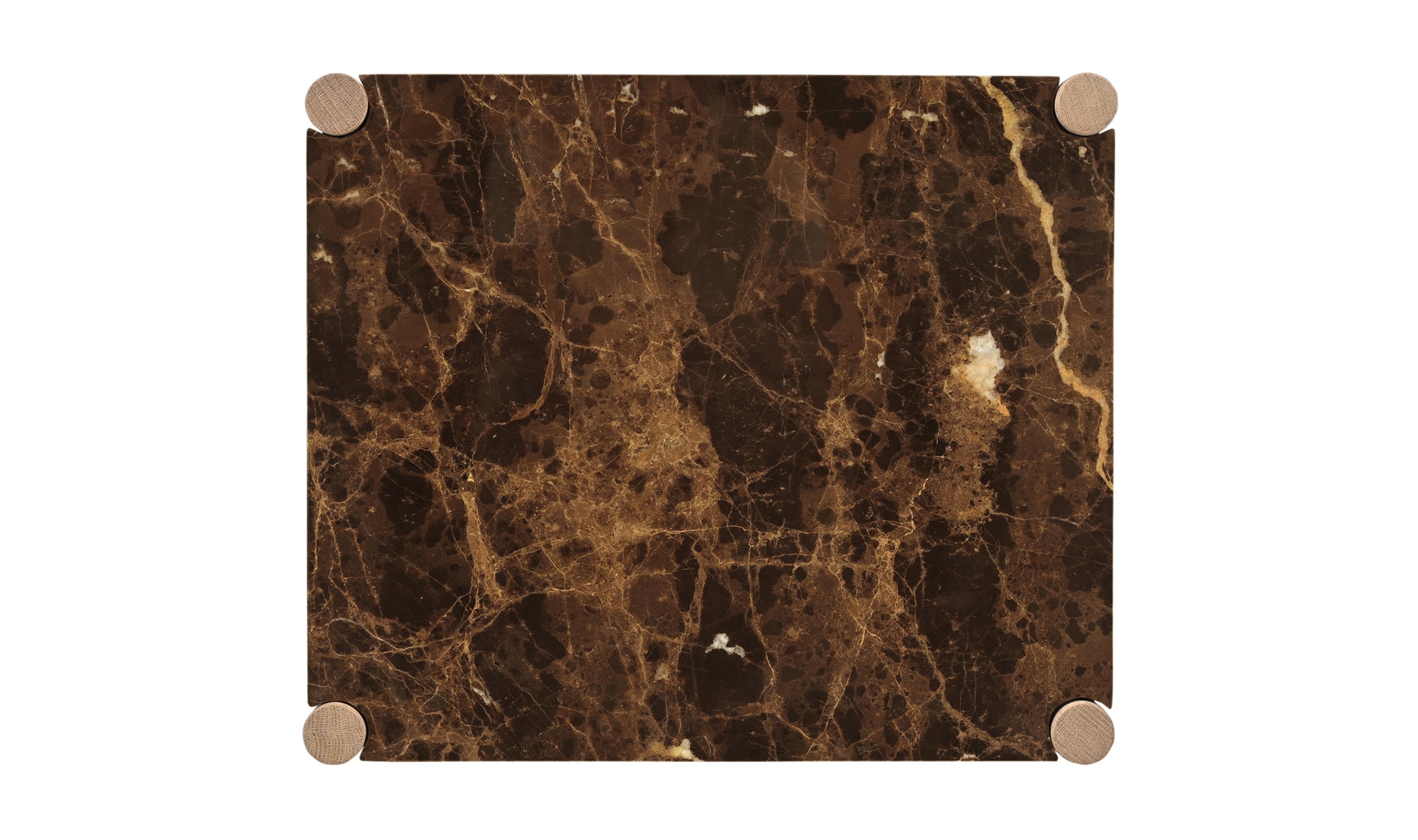 Elio Nightstand Dark Emperador Marble