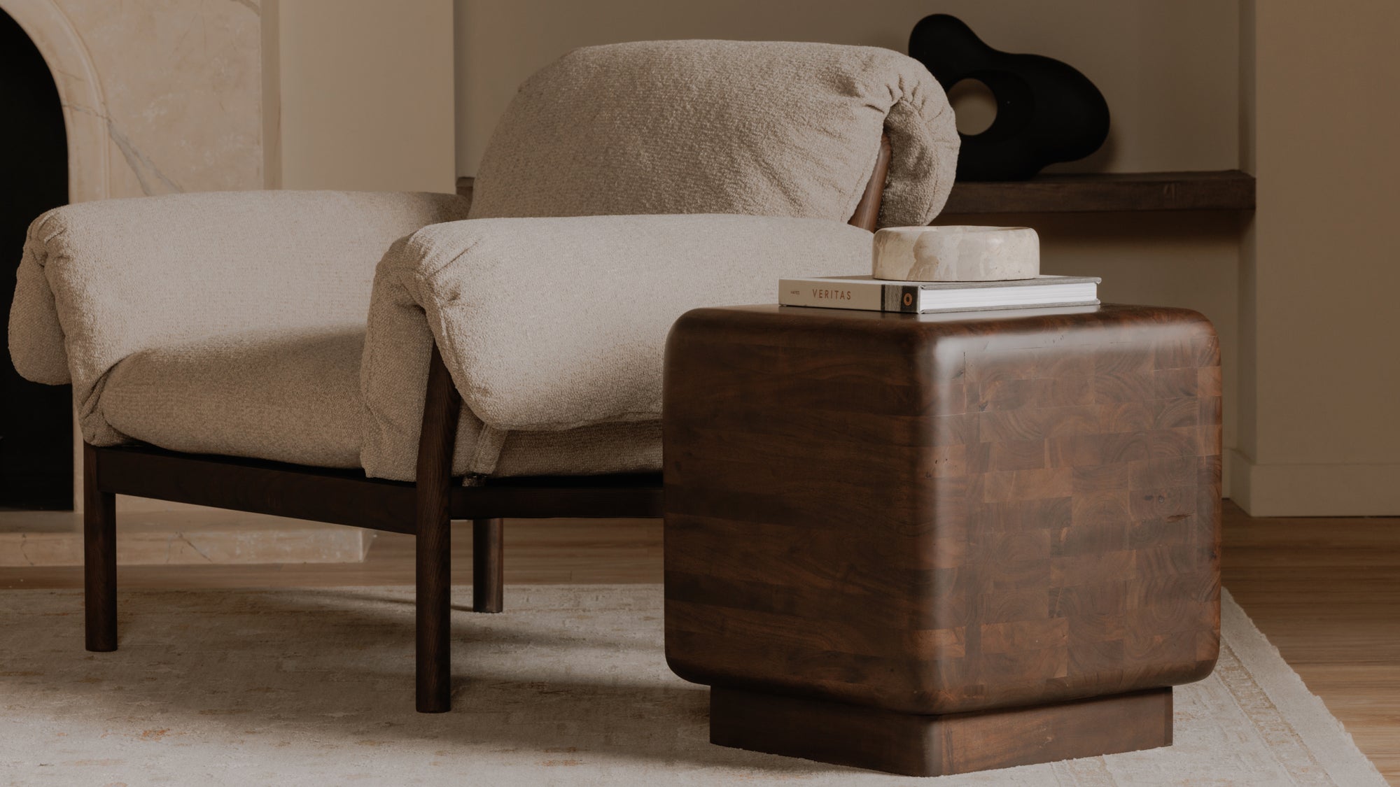 Eton Side Table Dark Brown