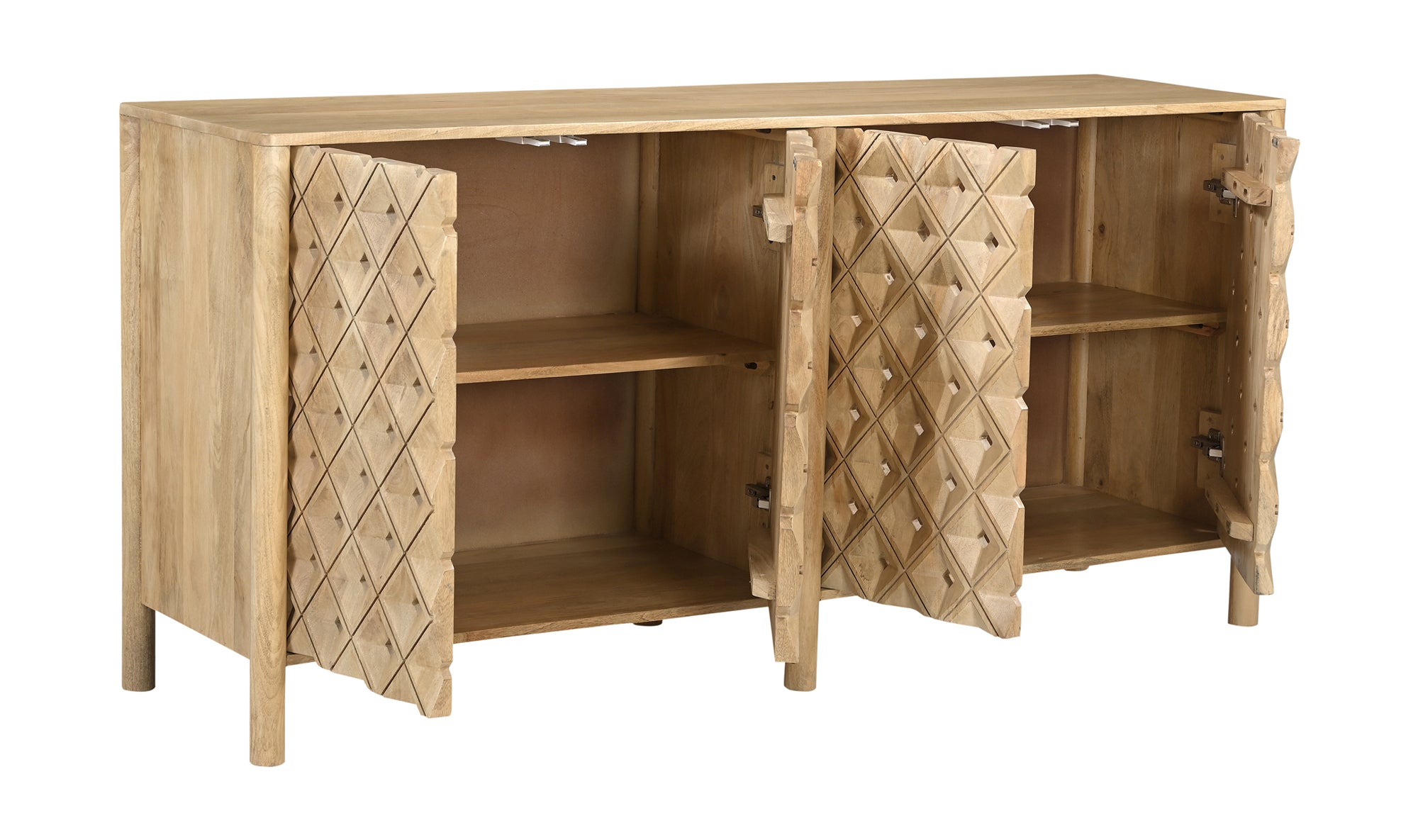 Fulton 4 Door Sideboard Natural