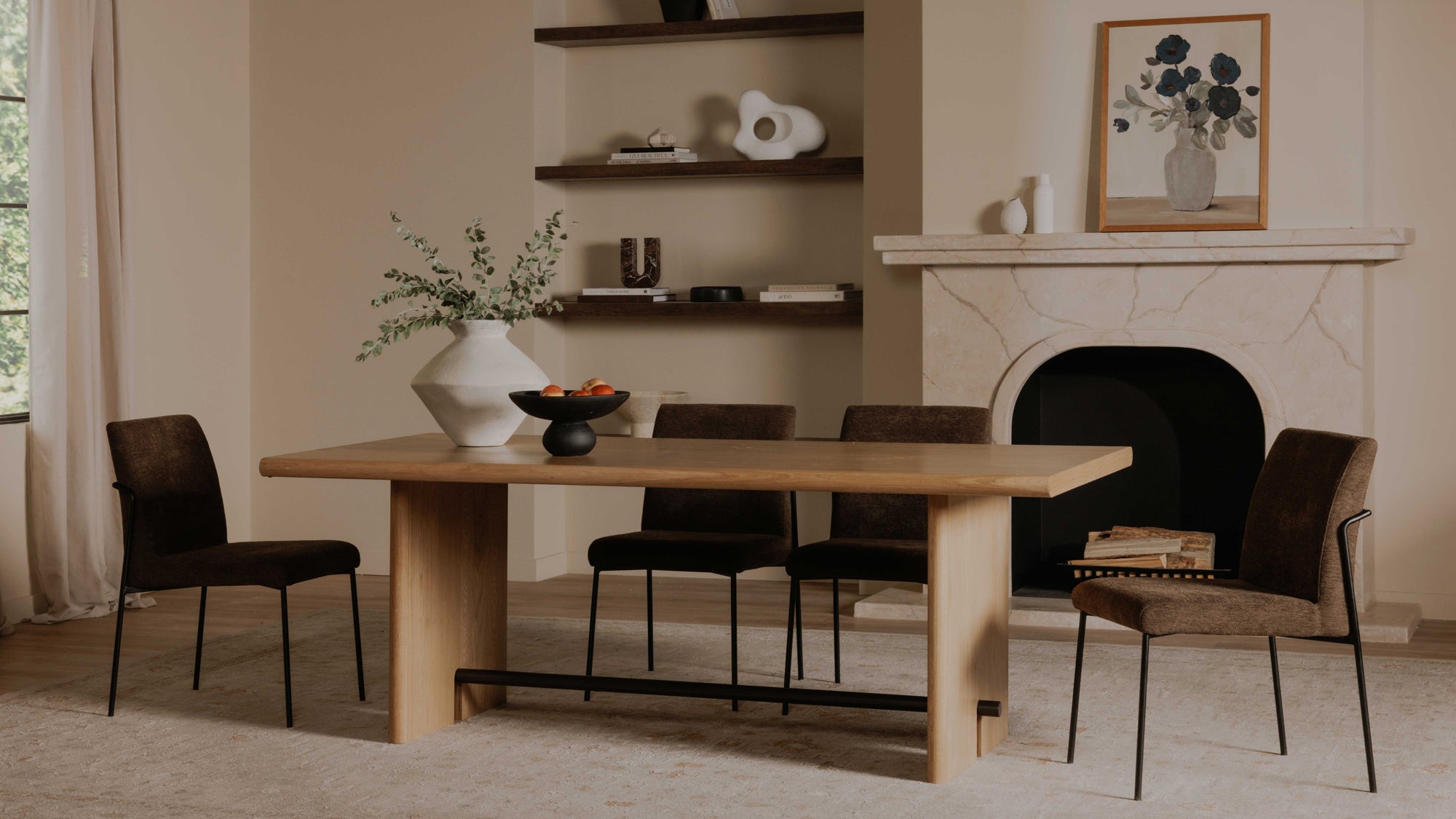 Danny Dining Chair Dark Brown Set of Two