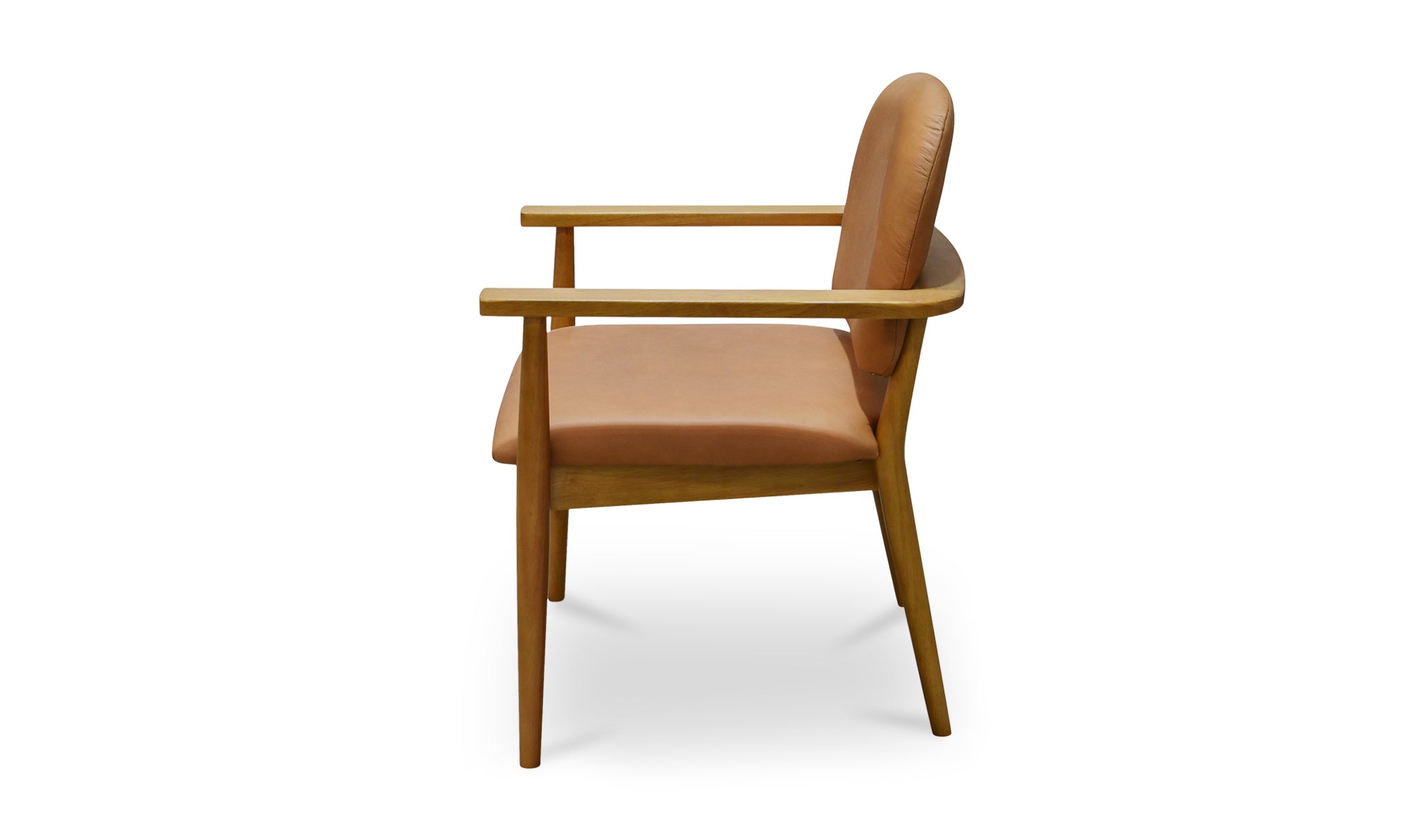 Norrie Dining Chair Brown Leather