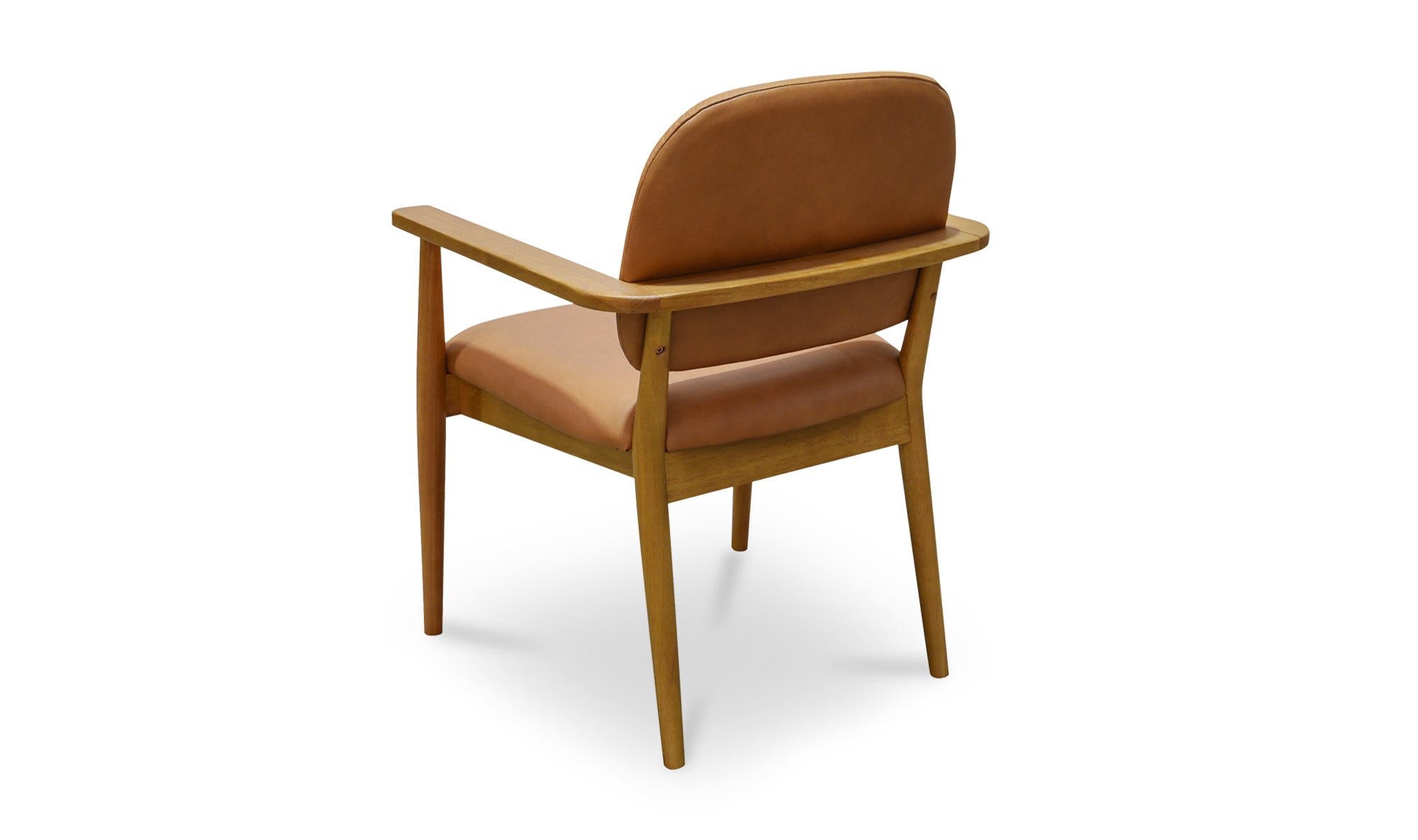Norrie Dining Chair Brown Leather