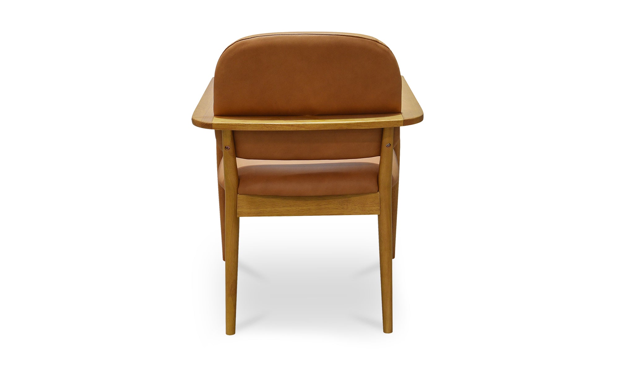Norrie Dining Chair Brown Leather