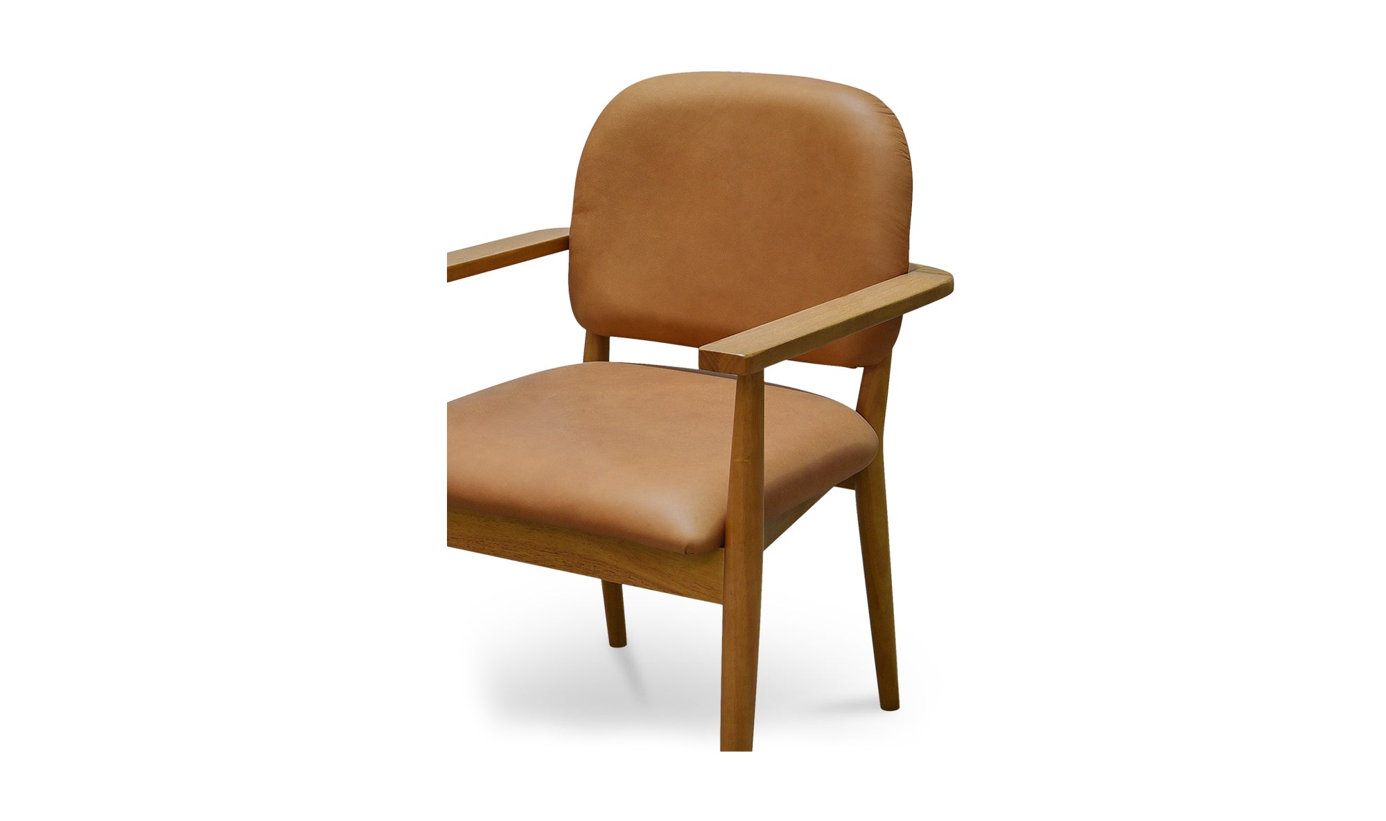 Norrie Dining Chair Brown Leather
