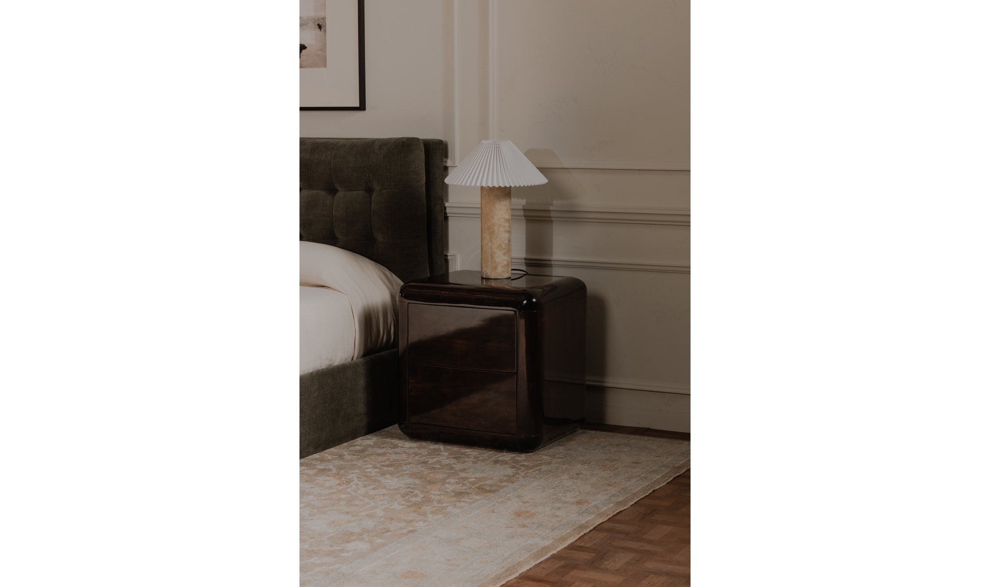 Rory Nightstand Dark Brown