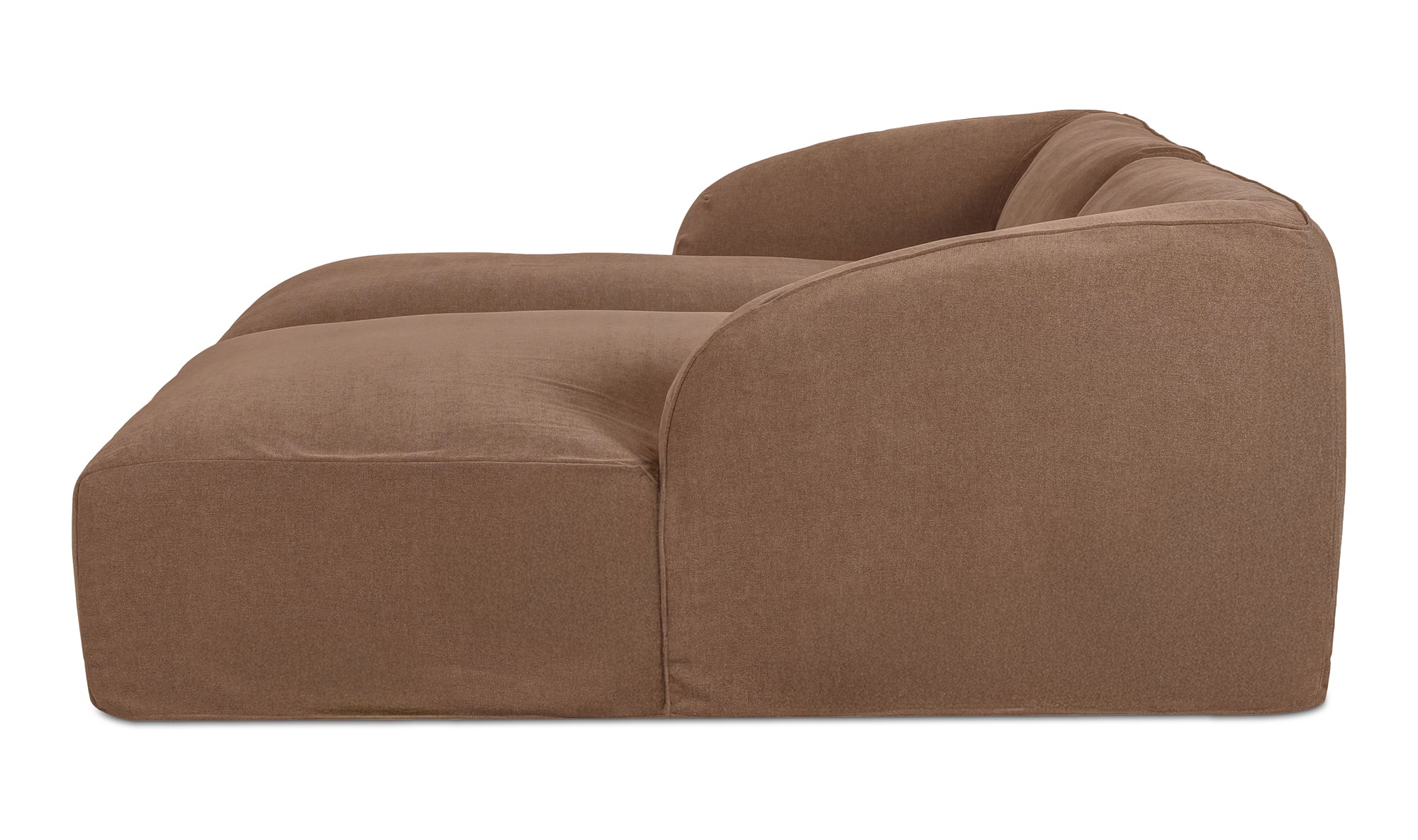 Isla Double Chaise Modular Sectional Mocha