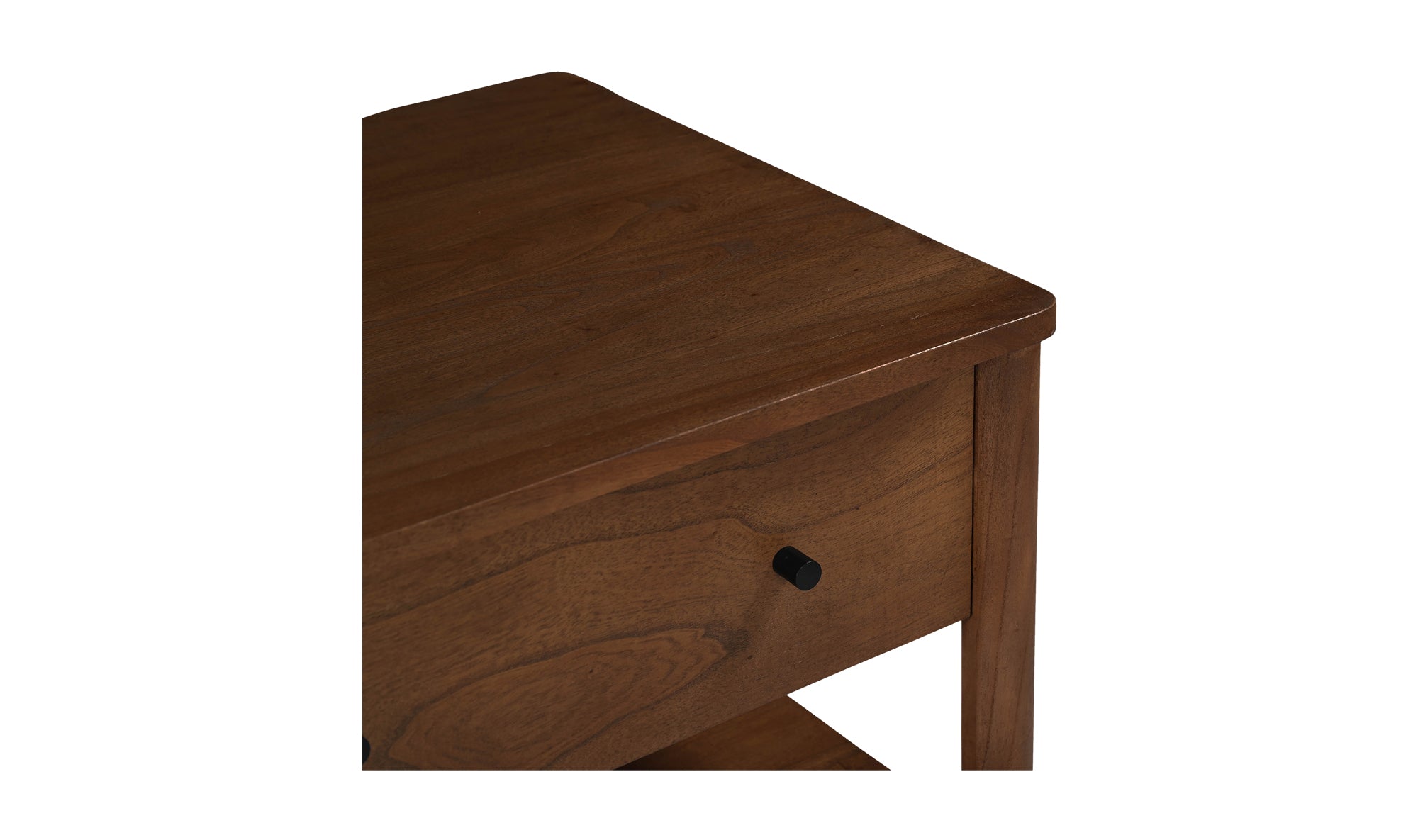 Lottie Charging Nightstand Brown