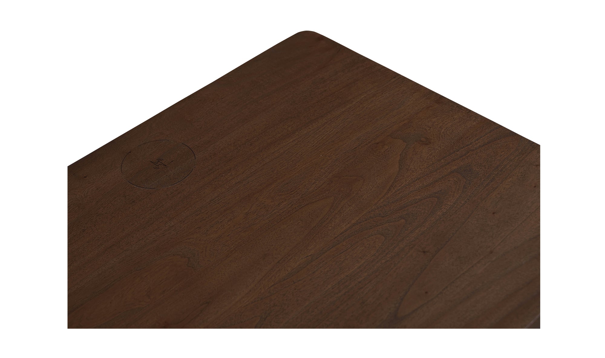 Lottie Charging Nightstand Brown