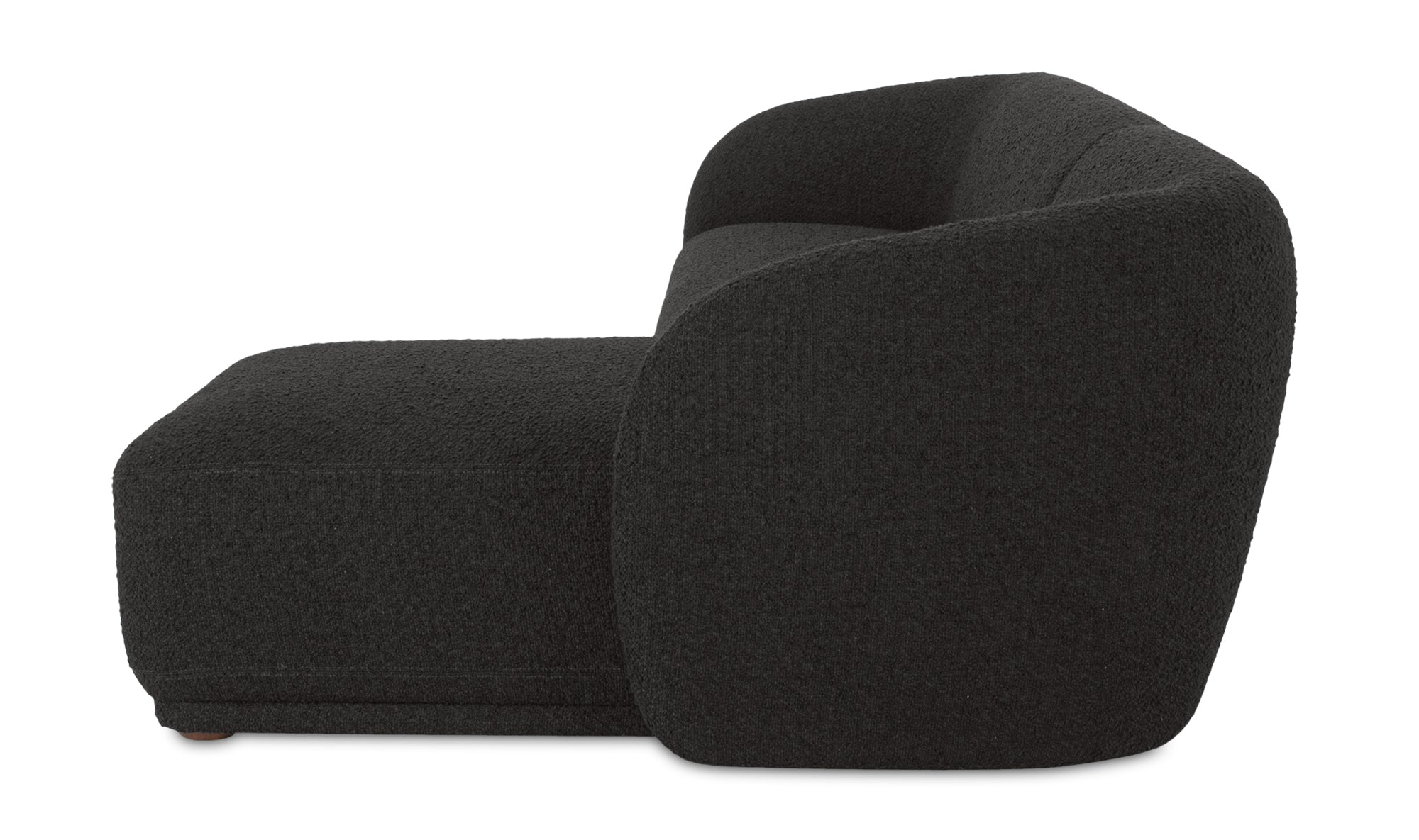 Faye Right Sectional Black Boucle