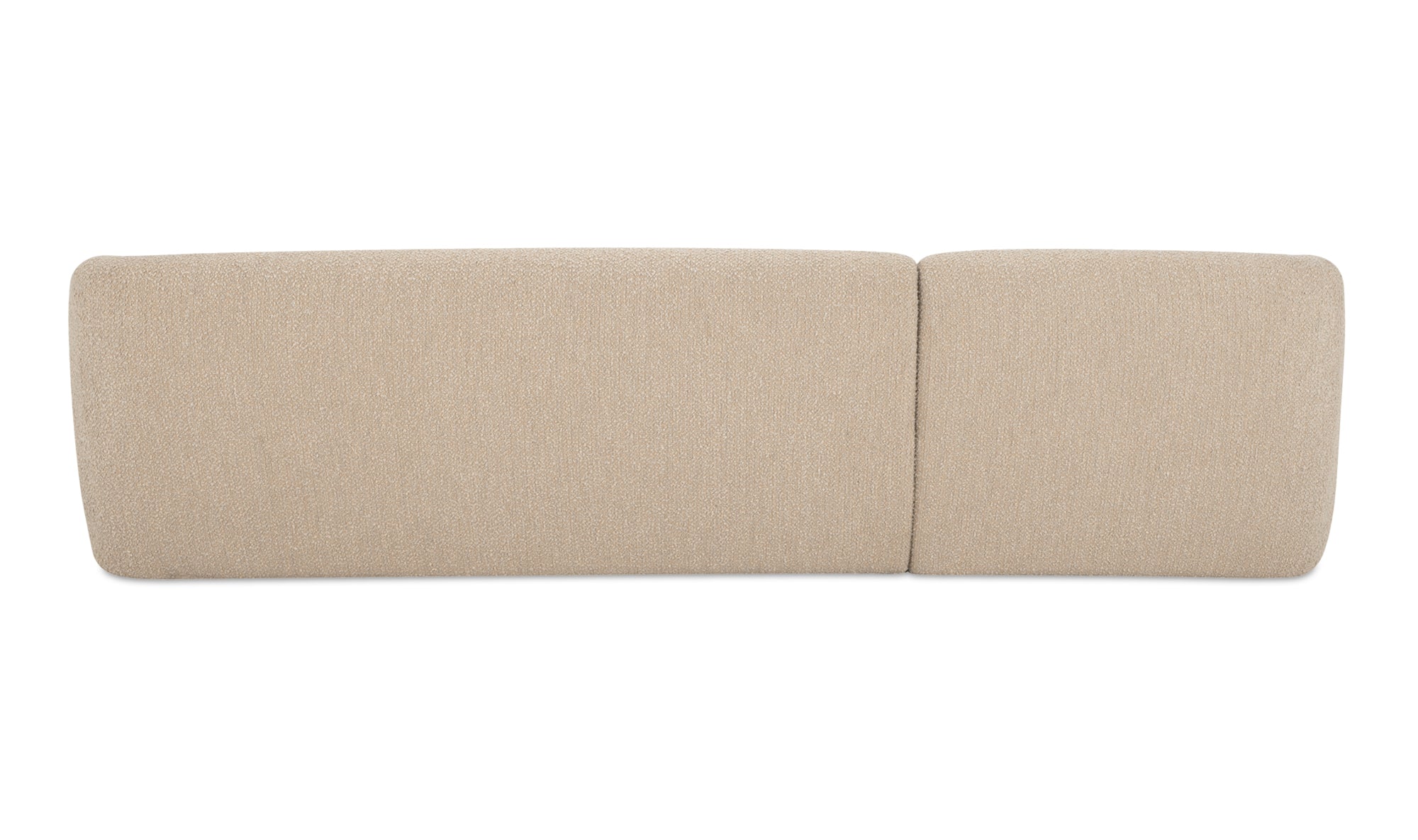 Faye Left Sectional Beige Boucle
