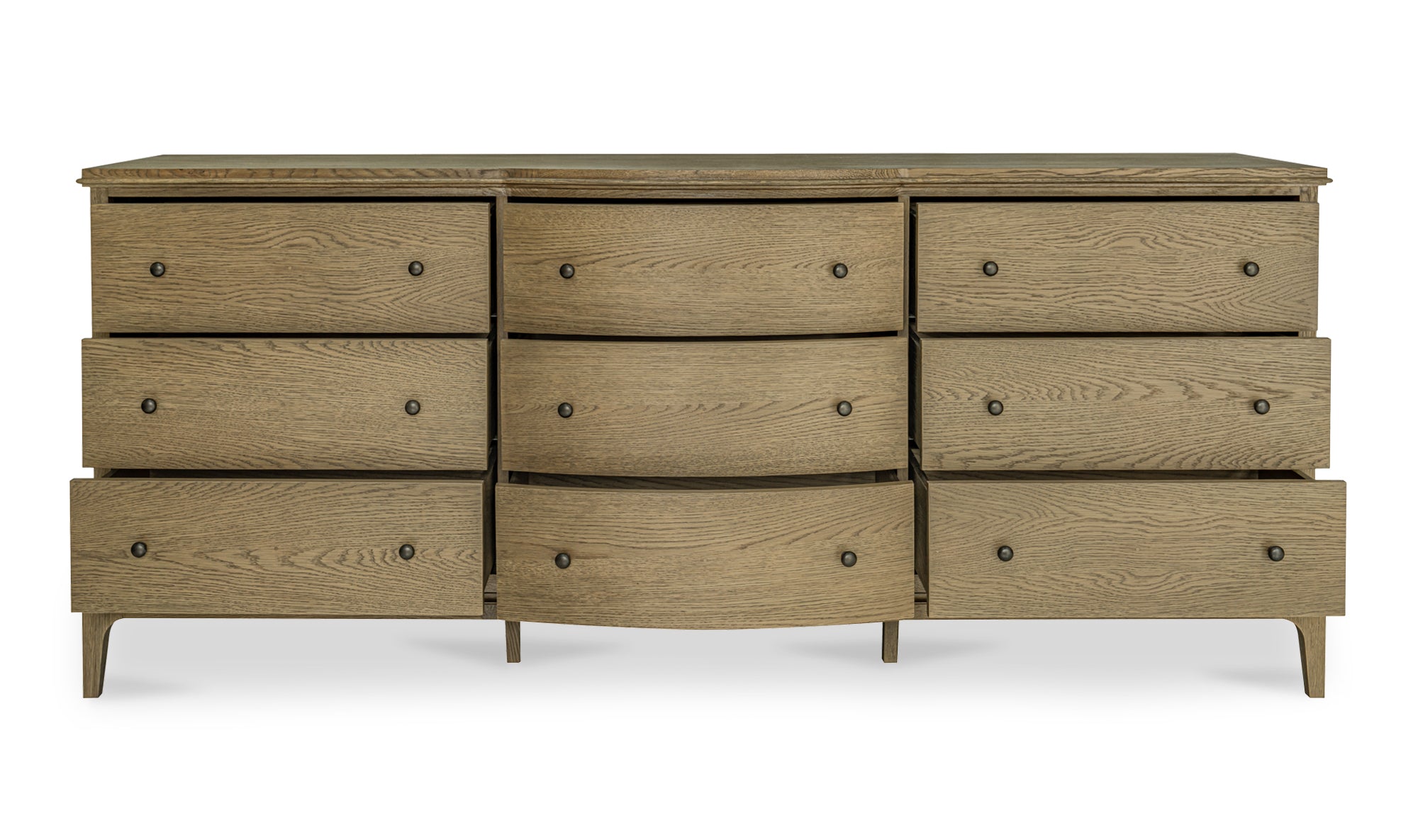 Sadie 9 Drawer Dresser Brown