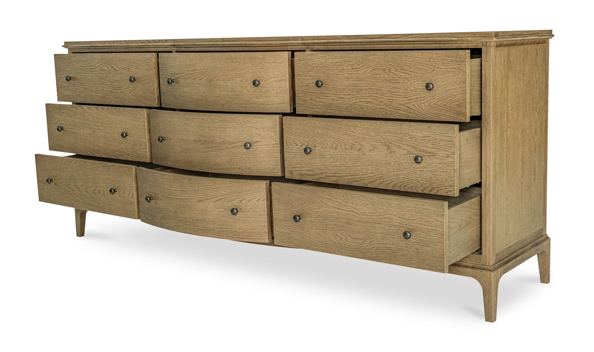 Sadie 9 Drawer Dresser Brown