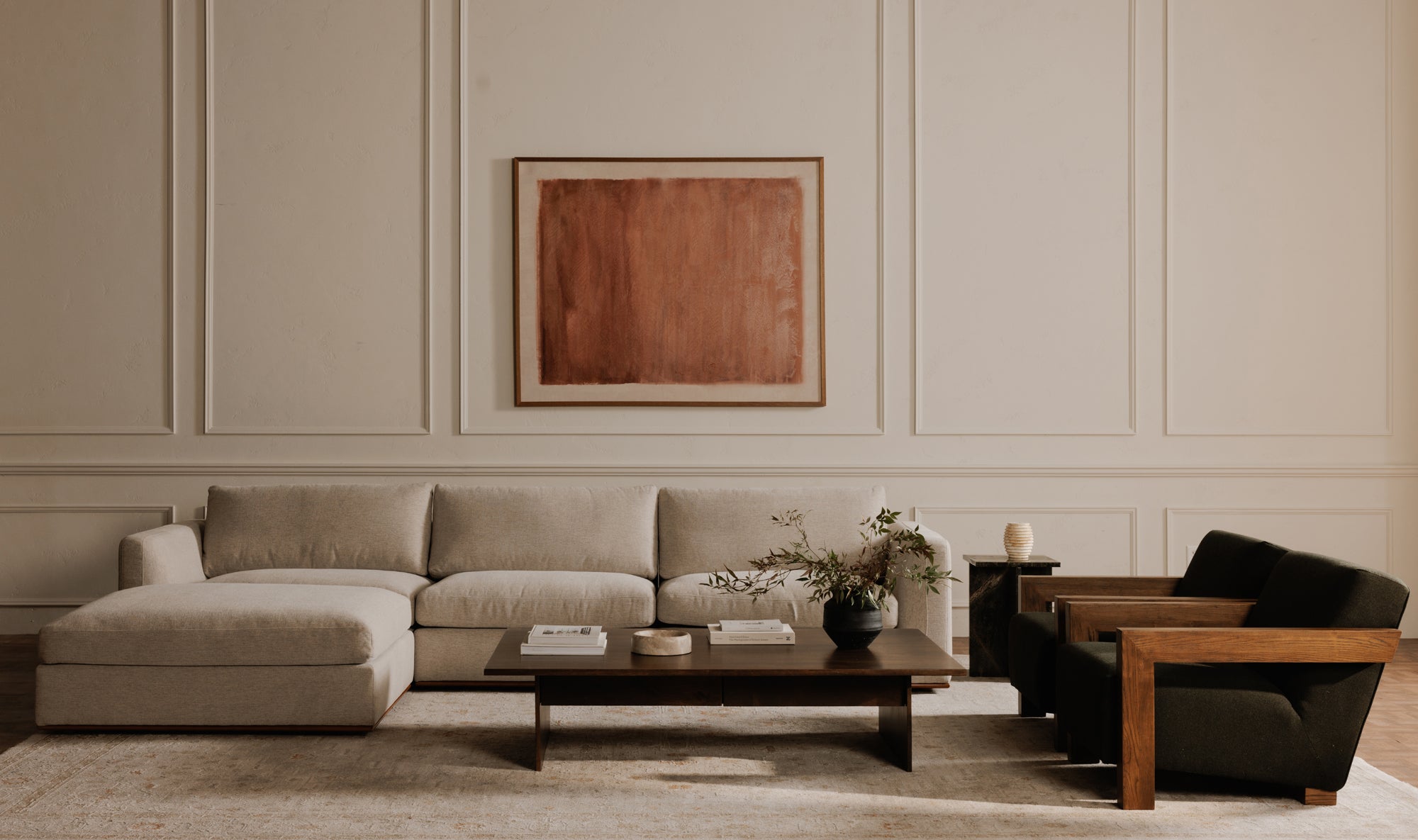 Rue Left Arm Facing Chair