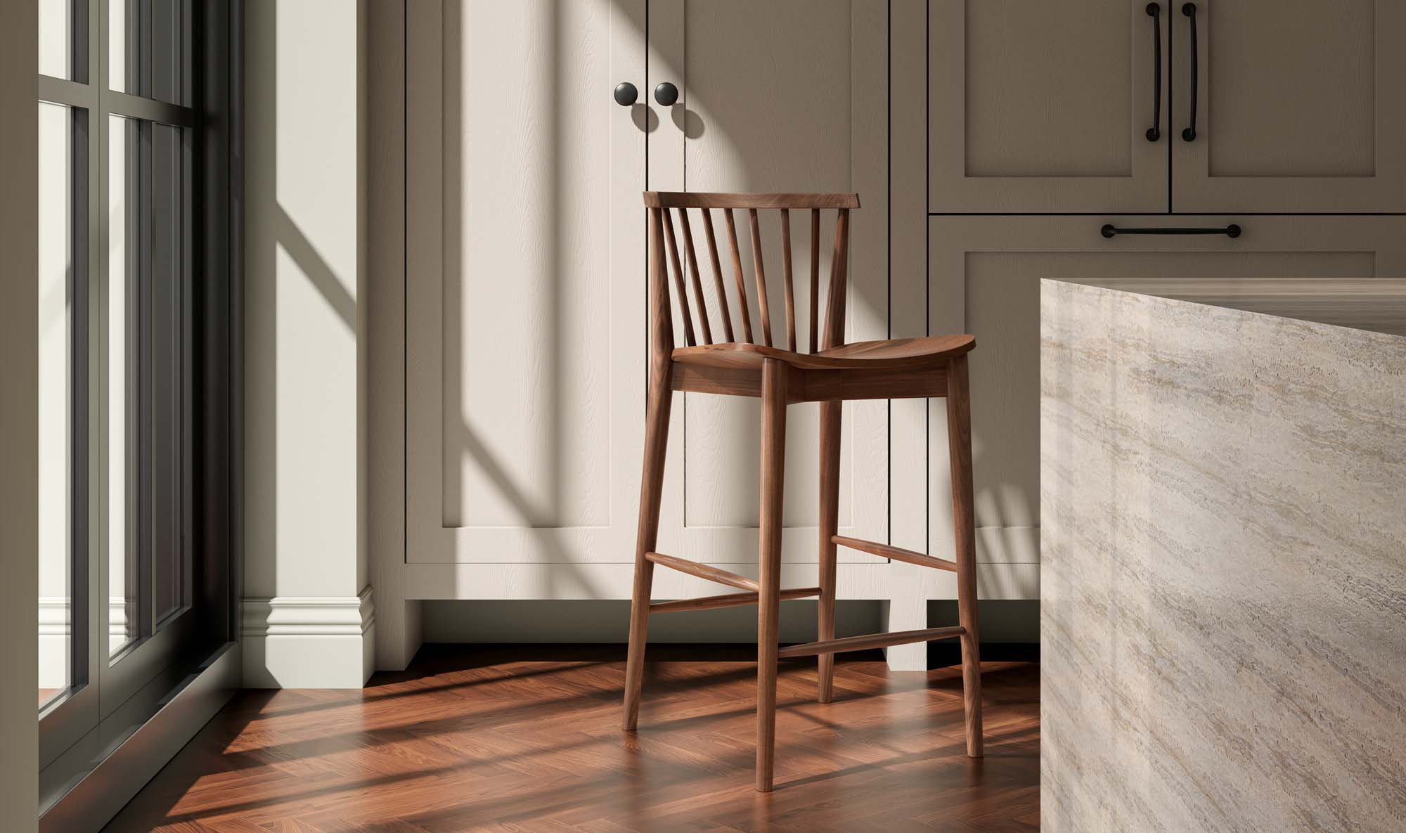 Marley Counter Stool Walnut