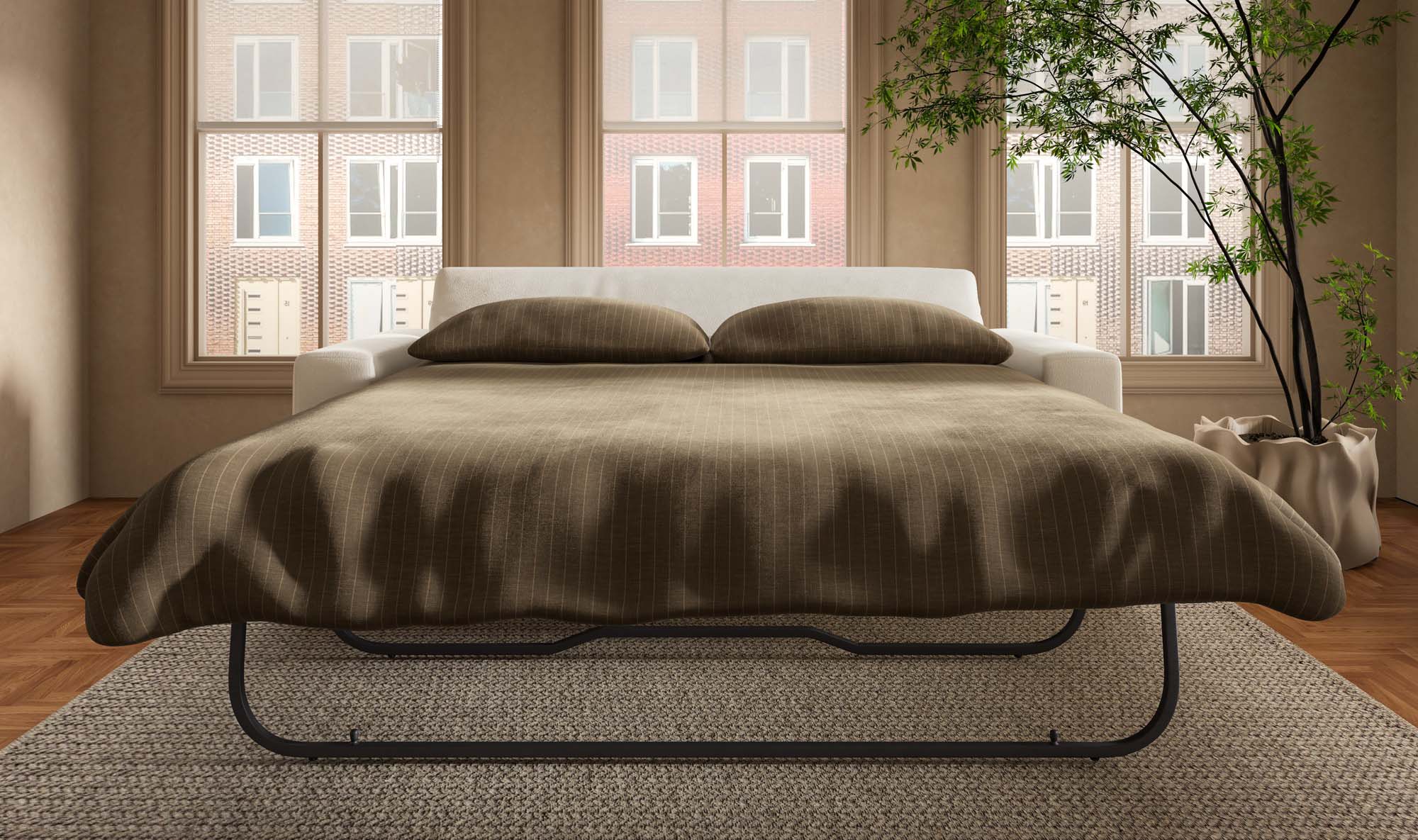 Kiran Sleeper Sofa White