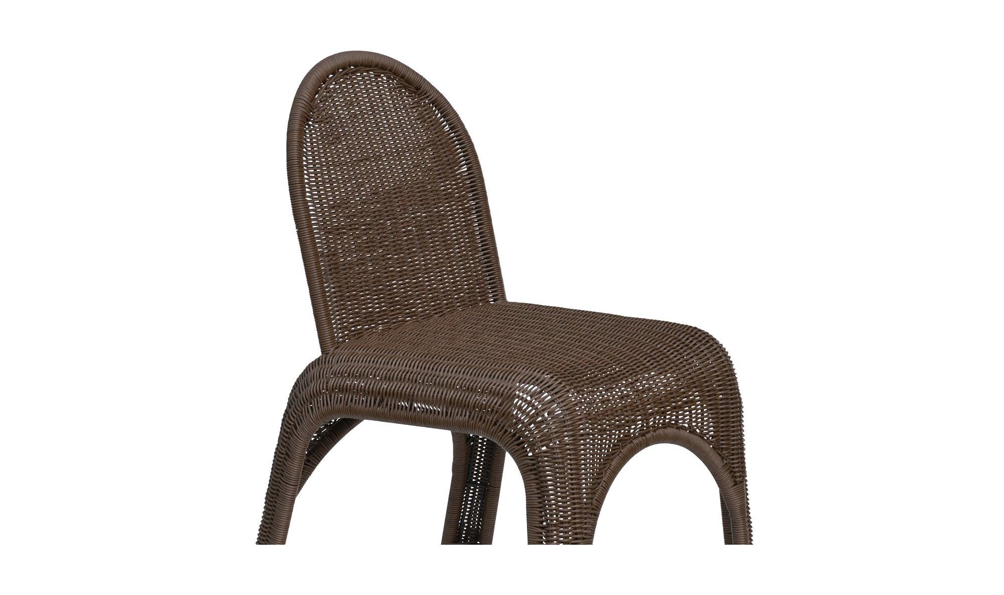 Kendall Outdoor Dining Chair Brown-Set of Two