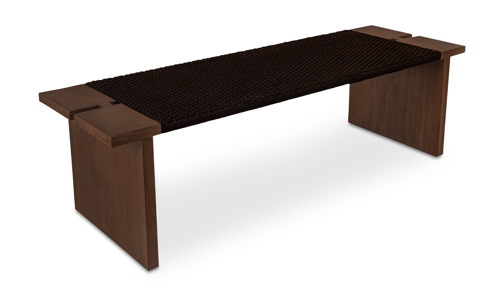 Merritt Outdoor Bench Dark Brown