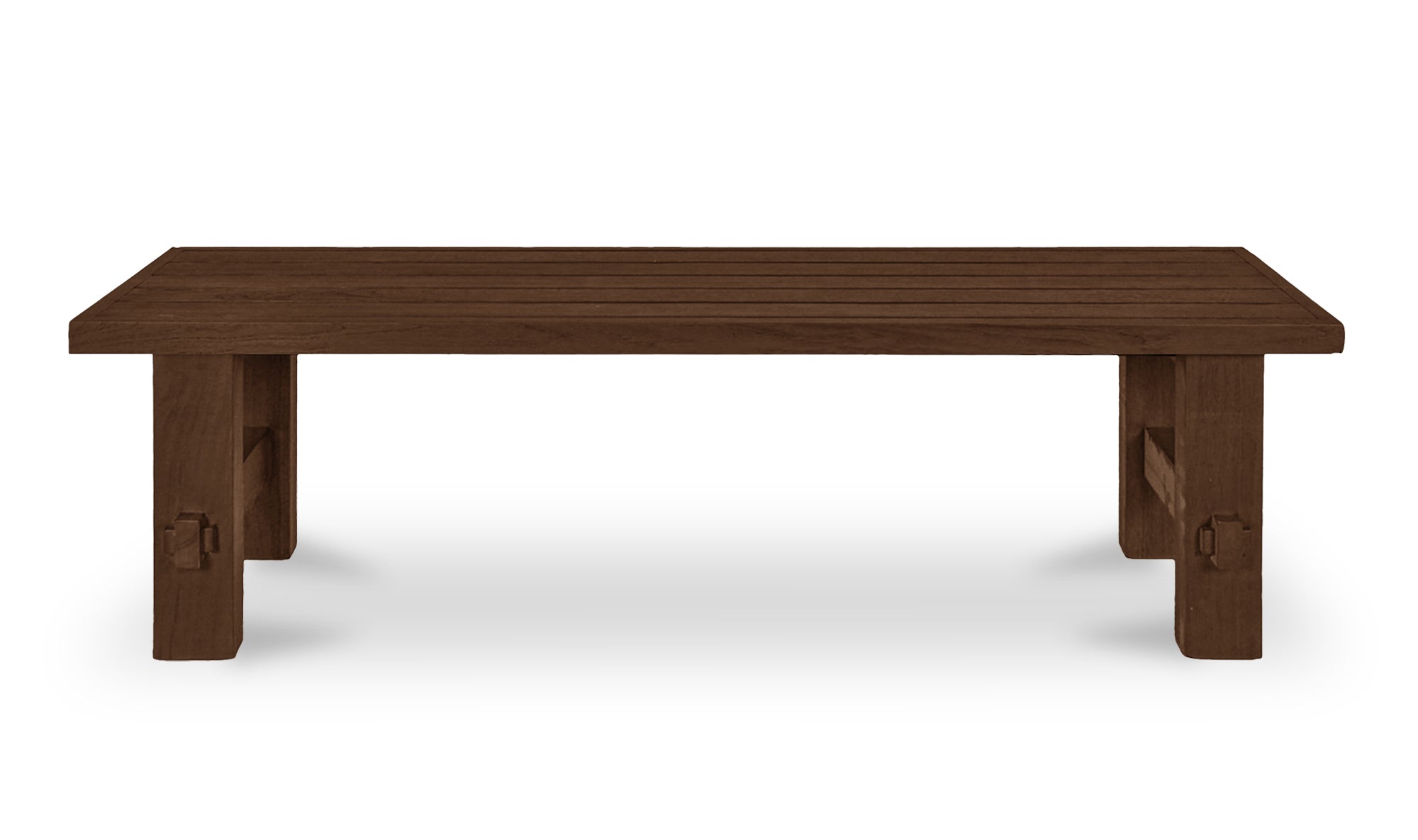 Esmond Outdoor Dining Bench Brown
