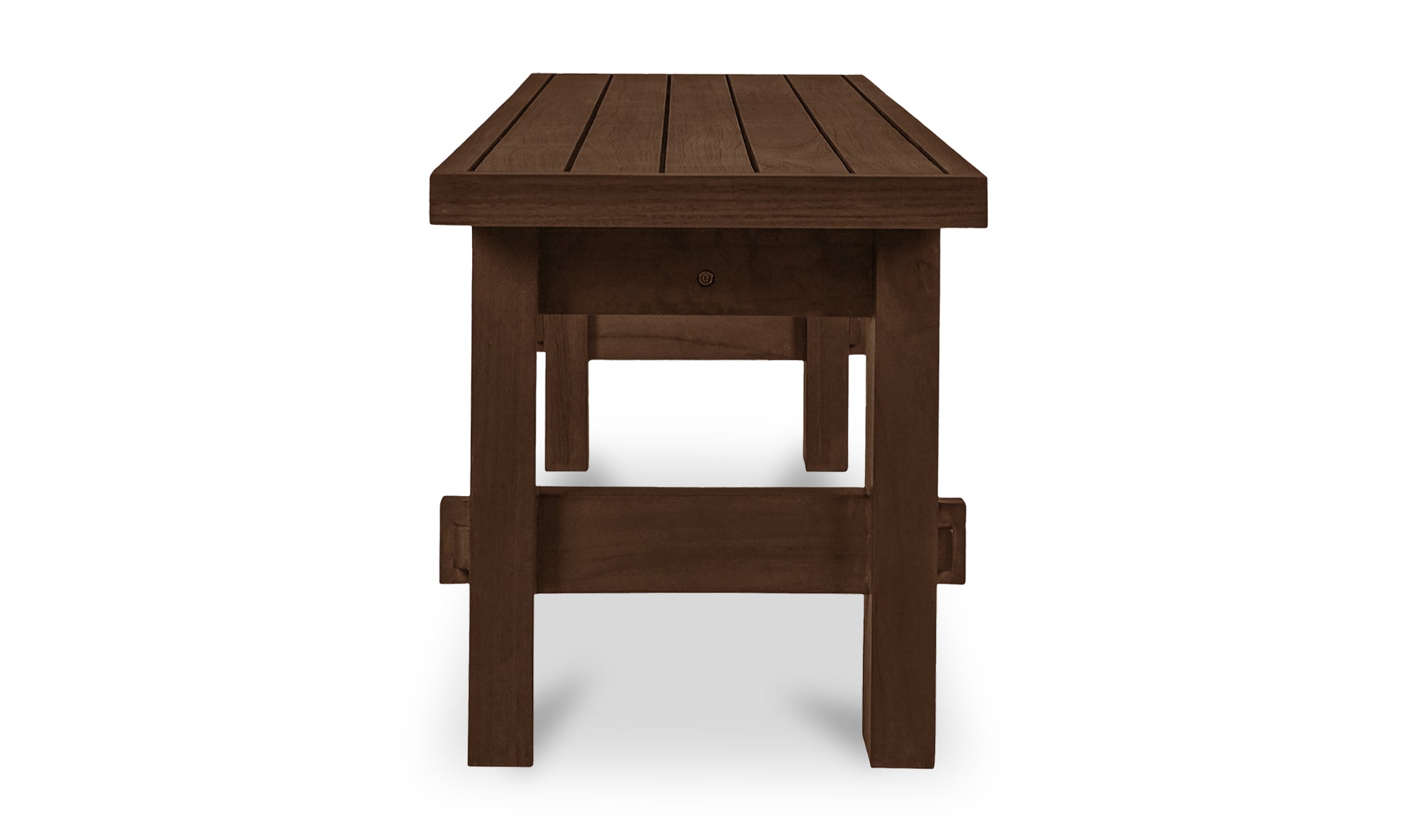 Esmond Outdoor Dining Bench Brown