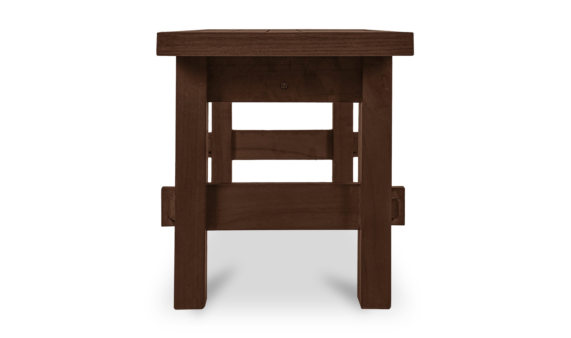 Esmond Outdoor Dining Bench Brown