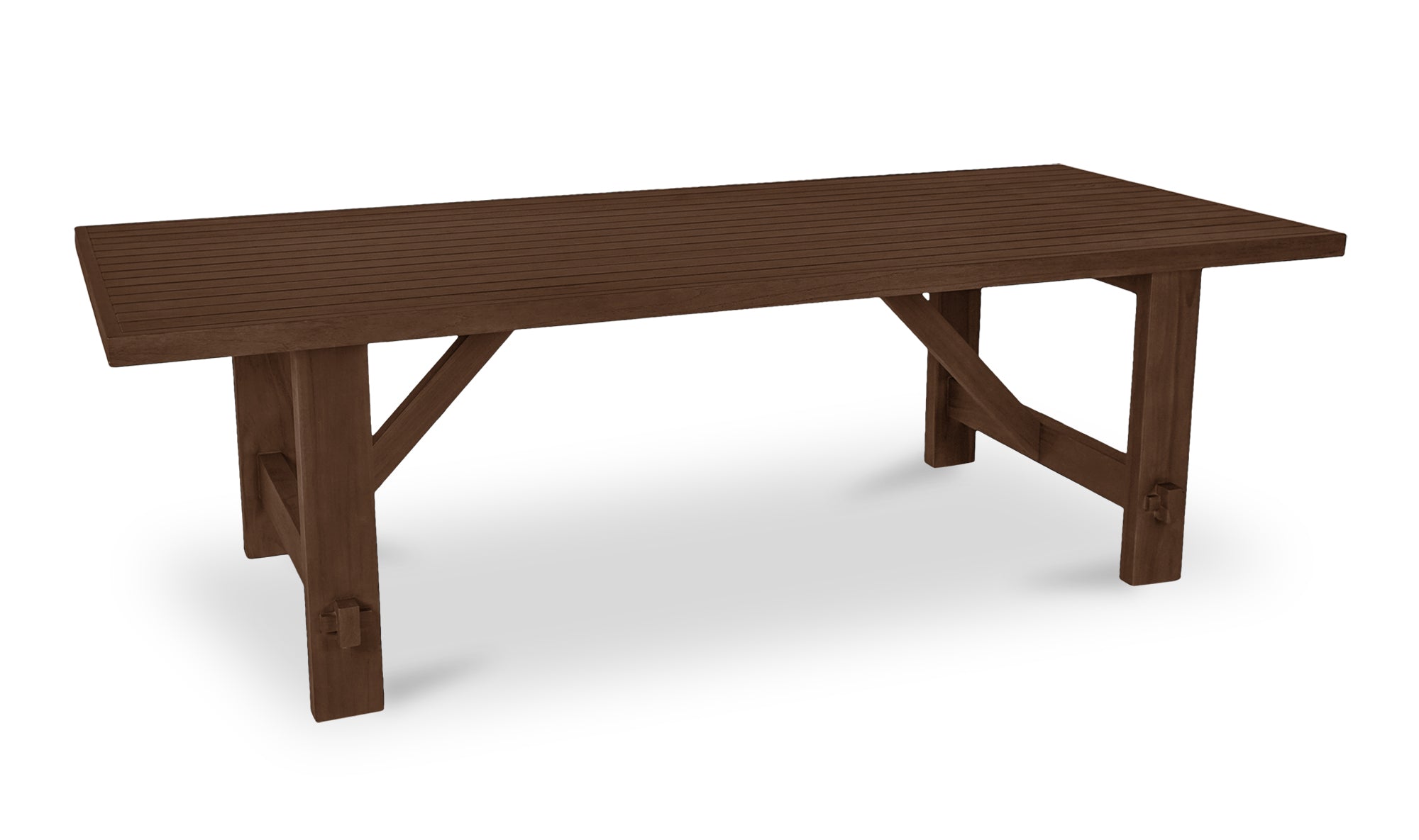 Esmond Outdoor Dining Table Brown
