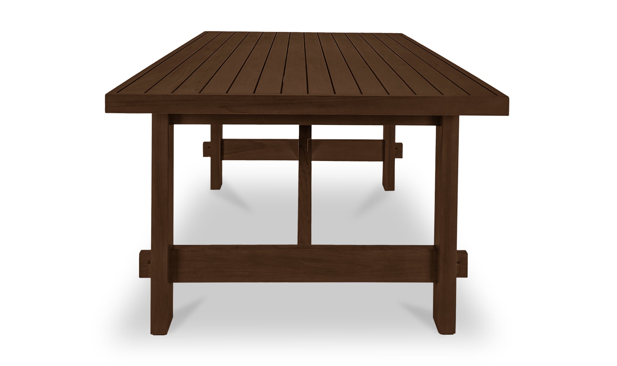 Esmond Outdoor Dining Table Brown