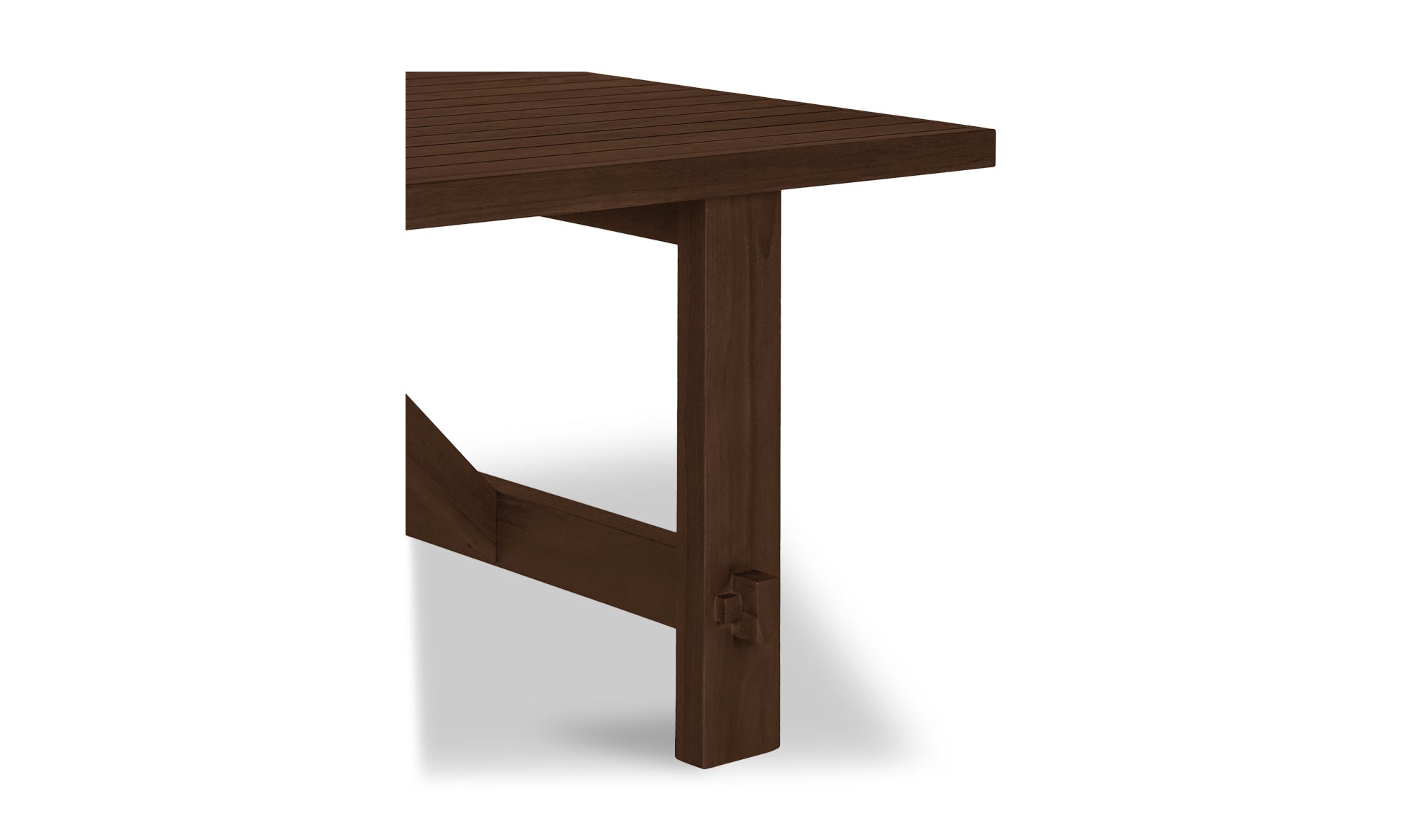 Esmond Outdoor Dining Table Brown