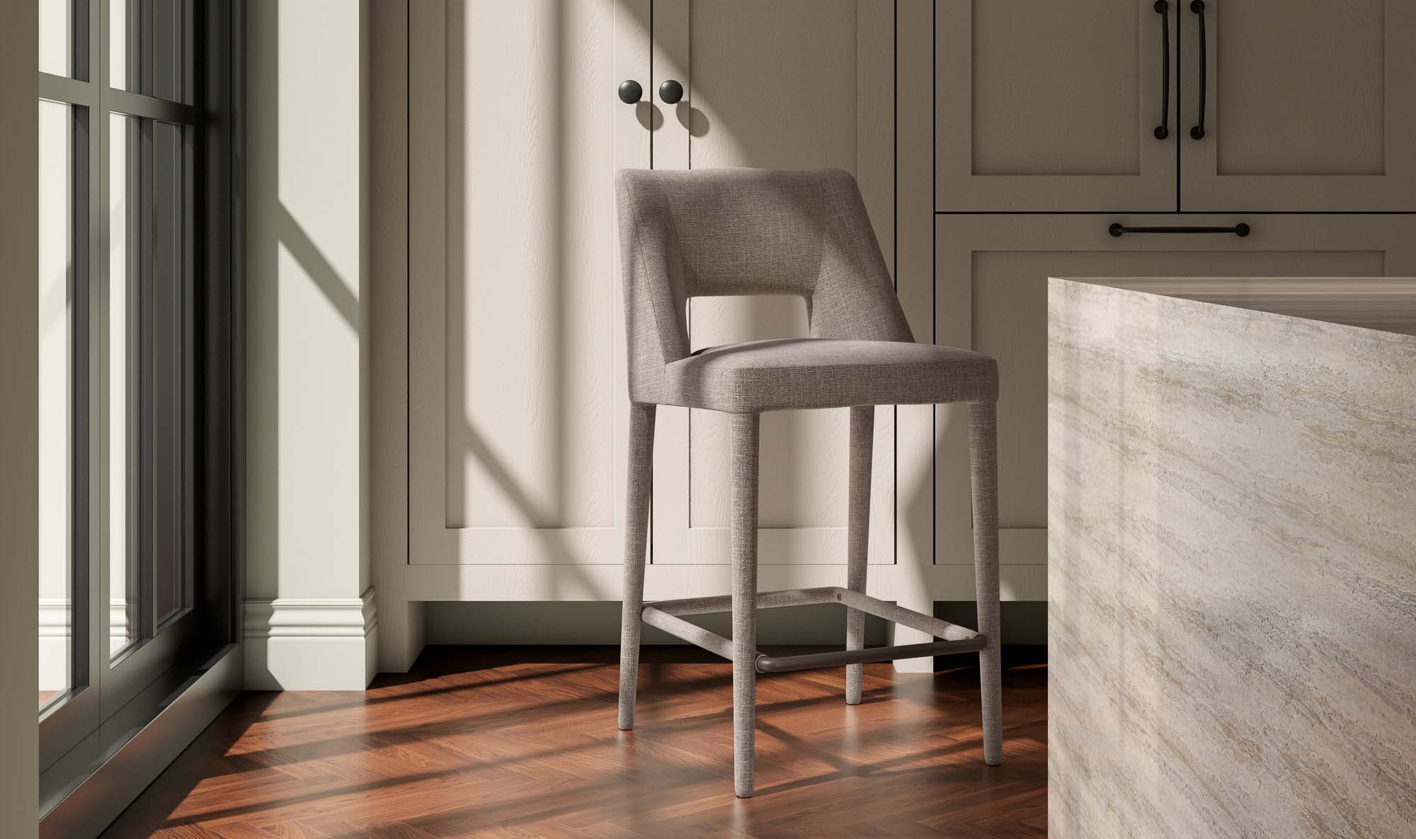 Joyce Counter Stool Light Brown