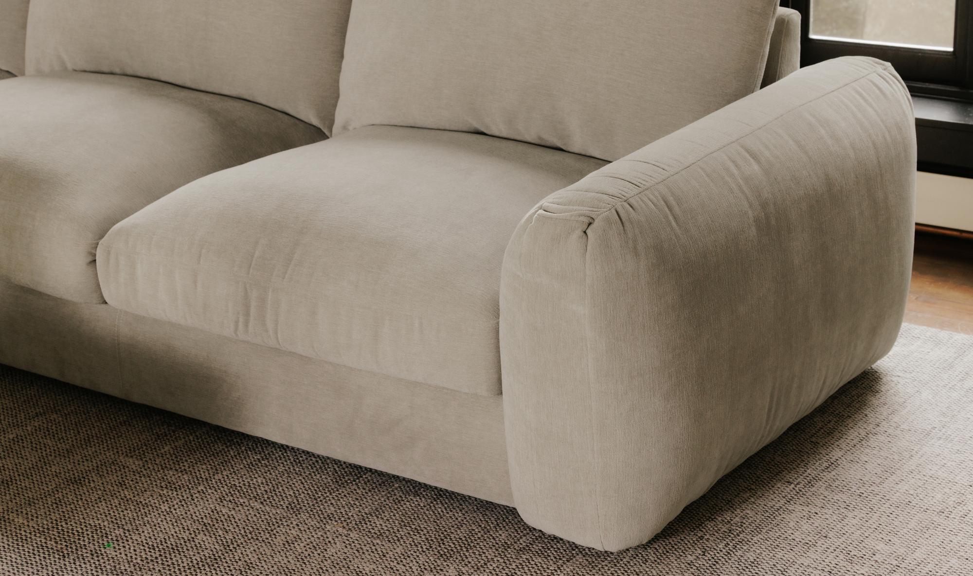Berga Sectional Left Pebble