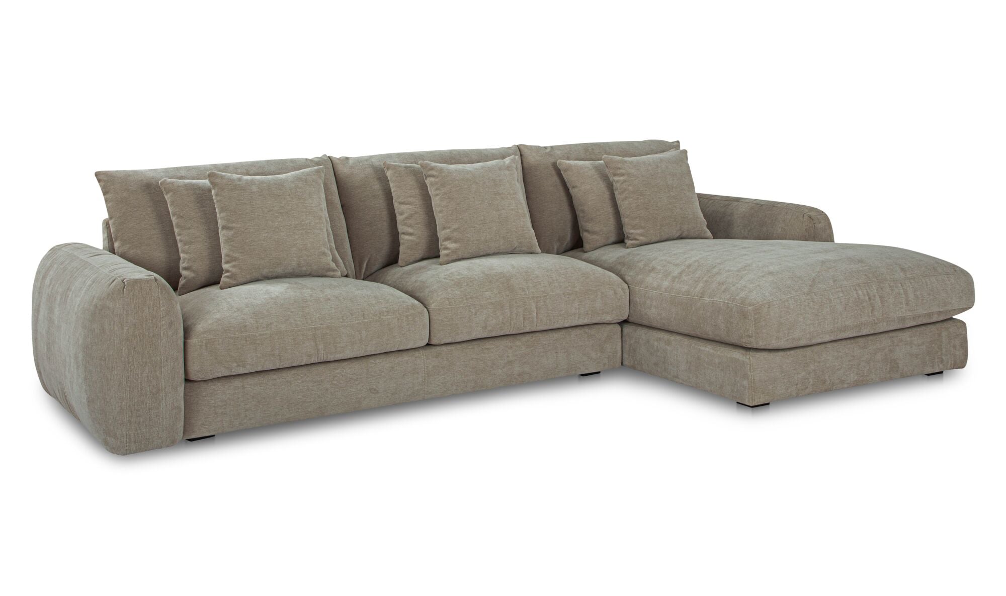 Berga Sectional Right Pebble
