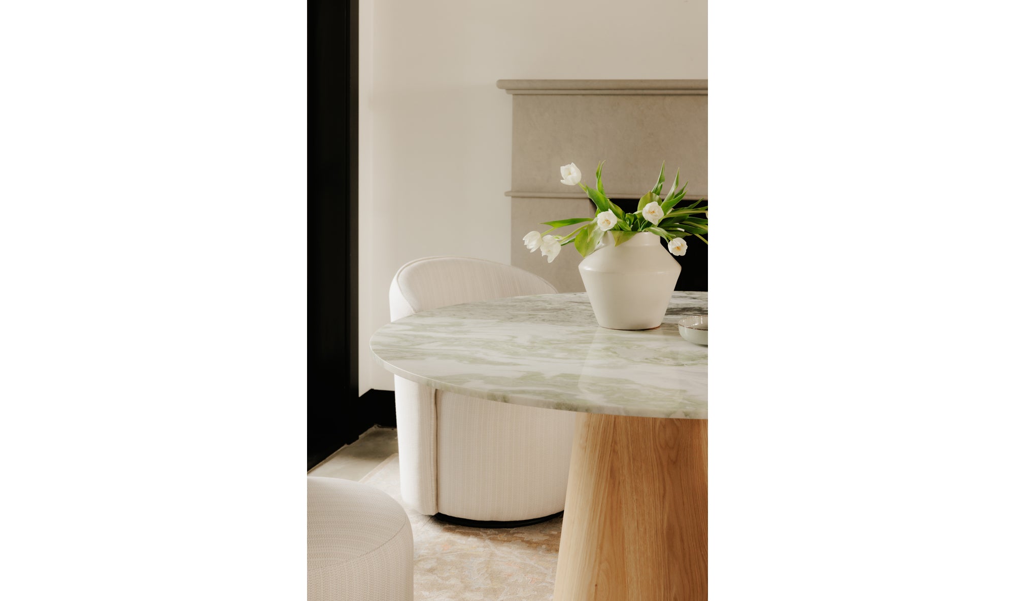 Evelyn Dining Table Onyx Marble