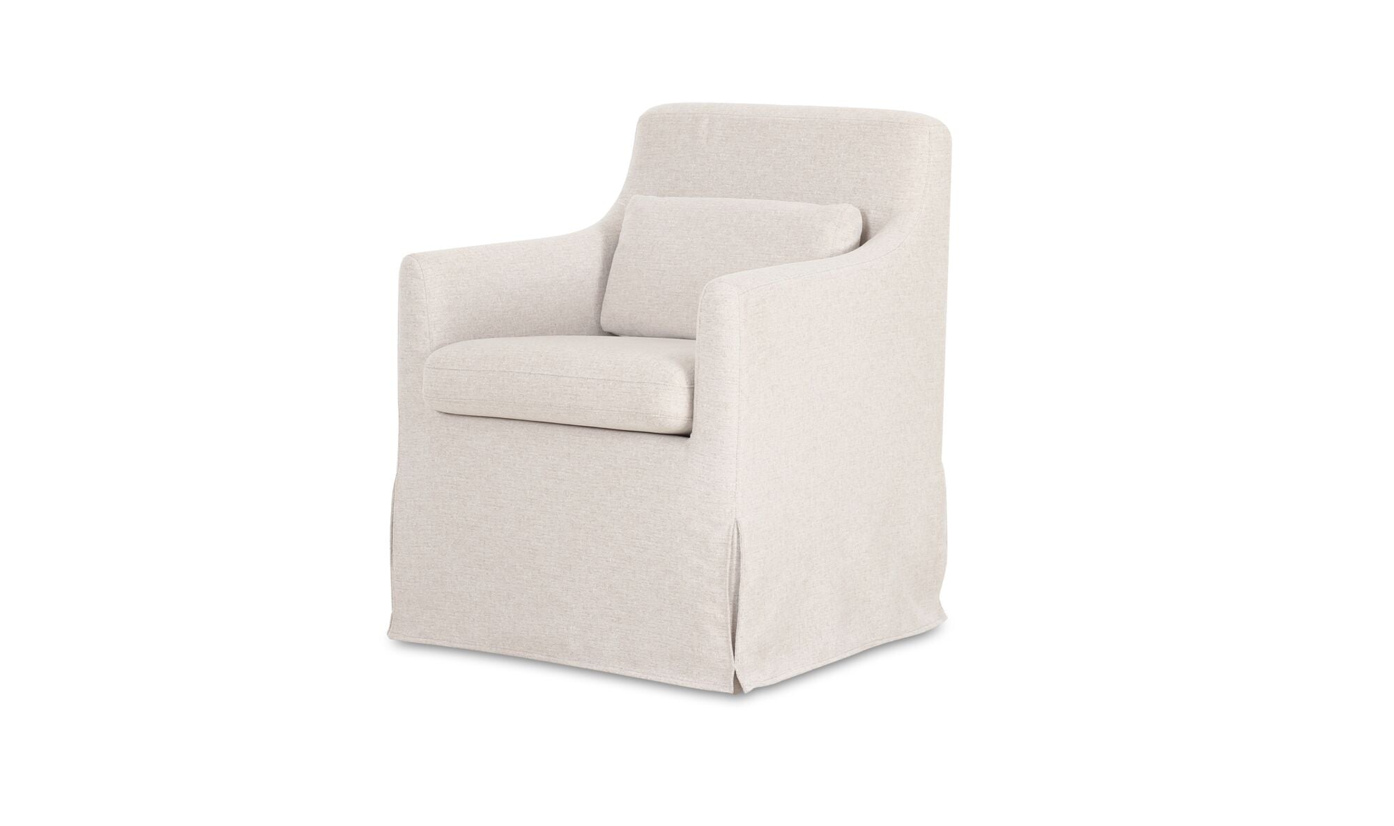 Lydia Slipcover Dining Chair Beige