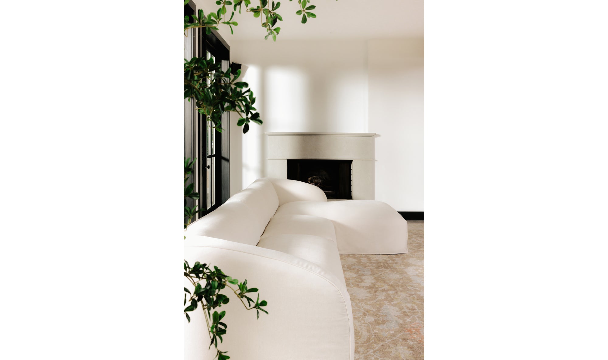 Isla Double Chaise Modular Sectional Mocha