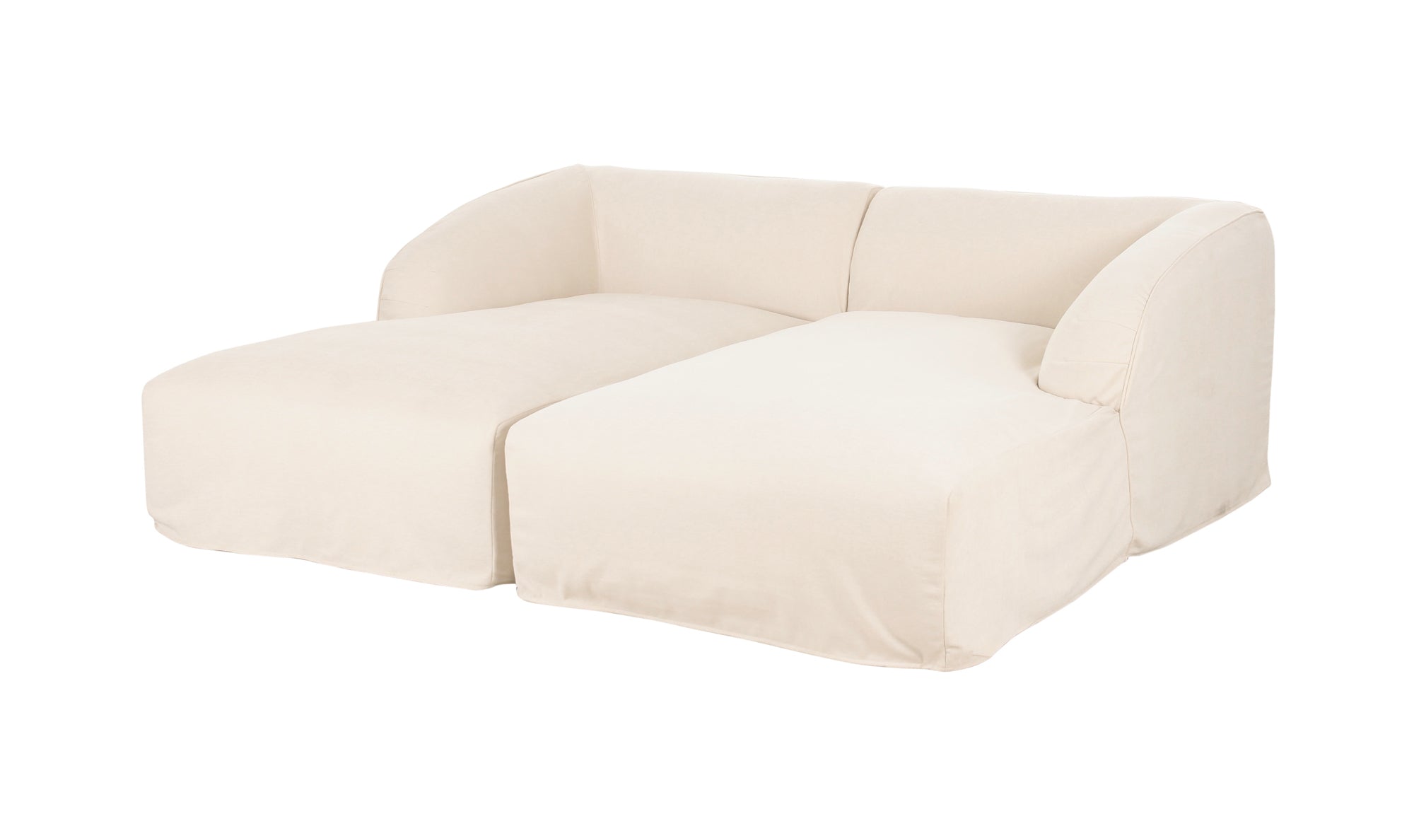 Isla Double Chaise Modular Sectional Mocha