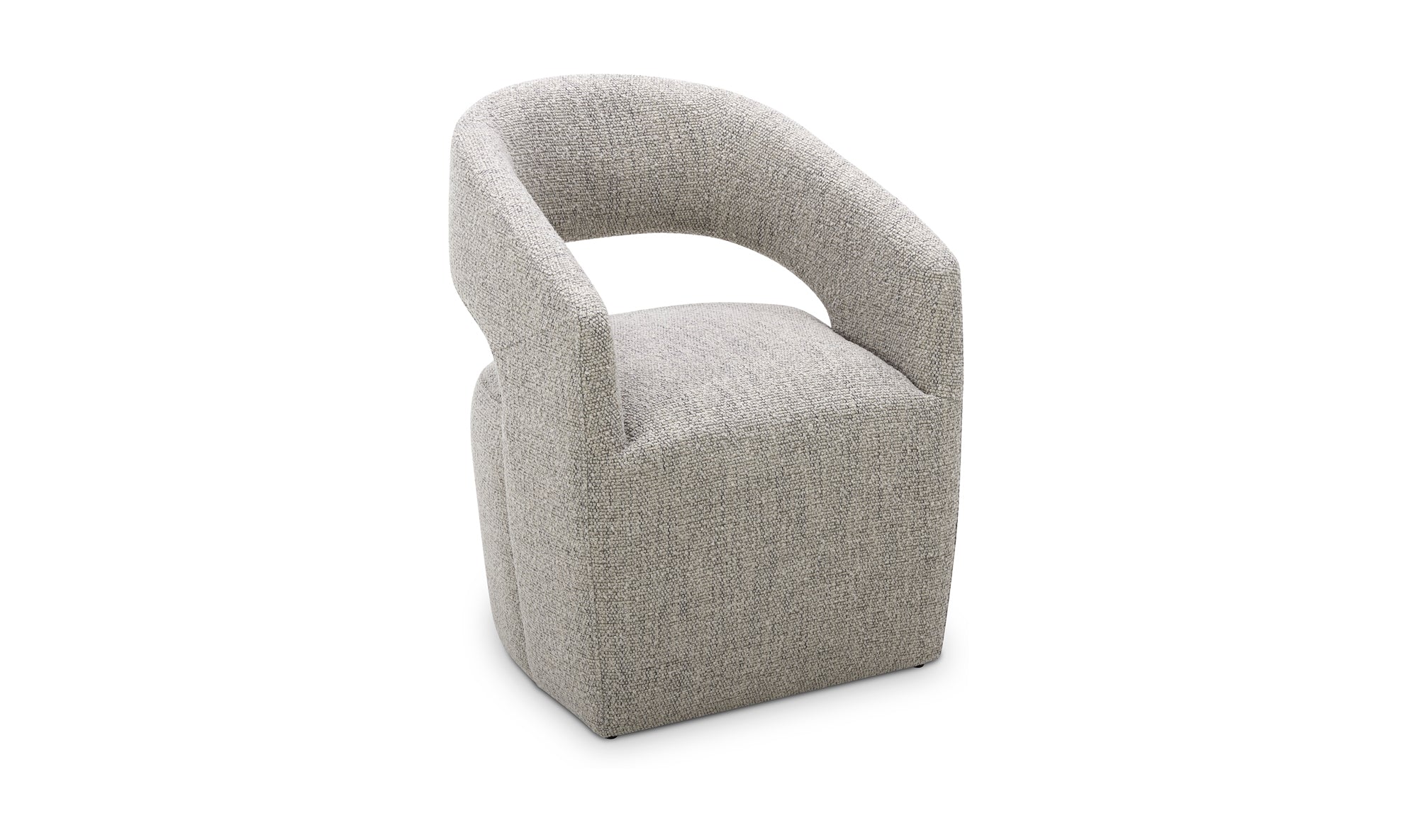 Barrow Rolling Dining Chair Grey Storm