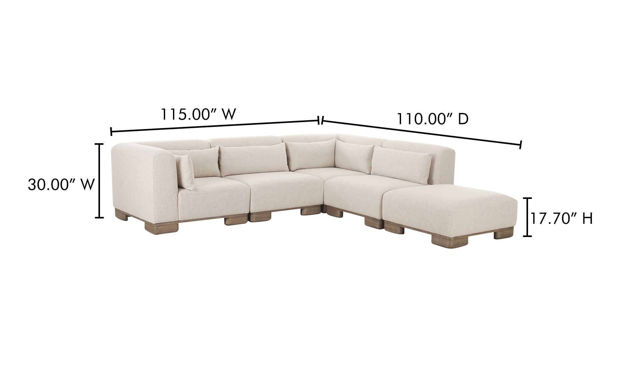 June Dream Modular Sectional Oatmeal
