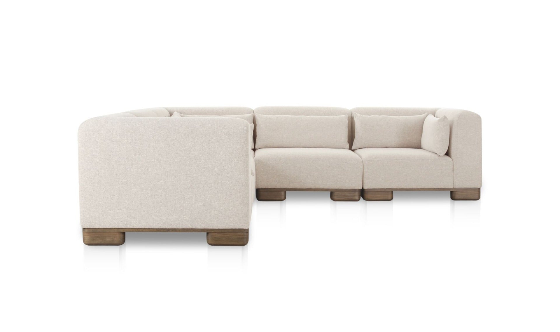 June Classic L-Shaped Modular Sectional Oatmeal