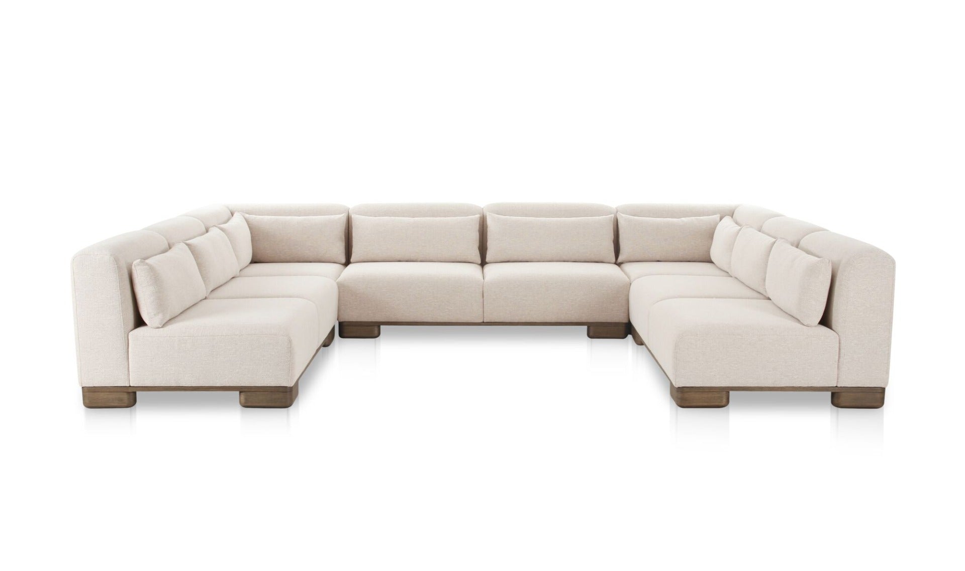 June U Shaped Modular Sectional Oatmeal