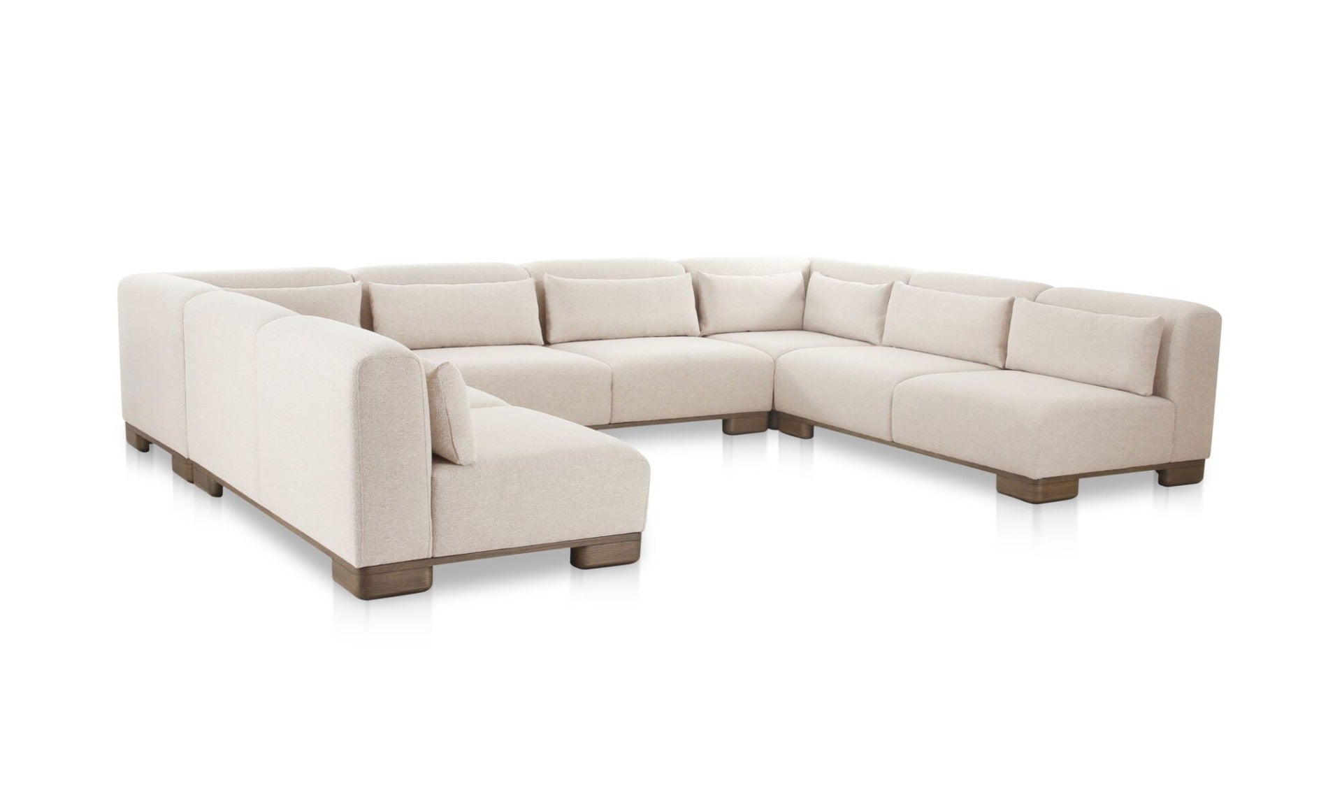 June U Shaped Modular Sectional Oatmeal
