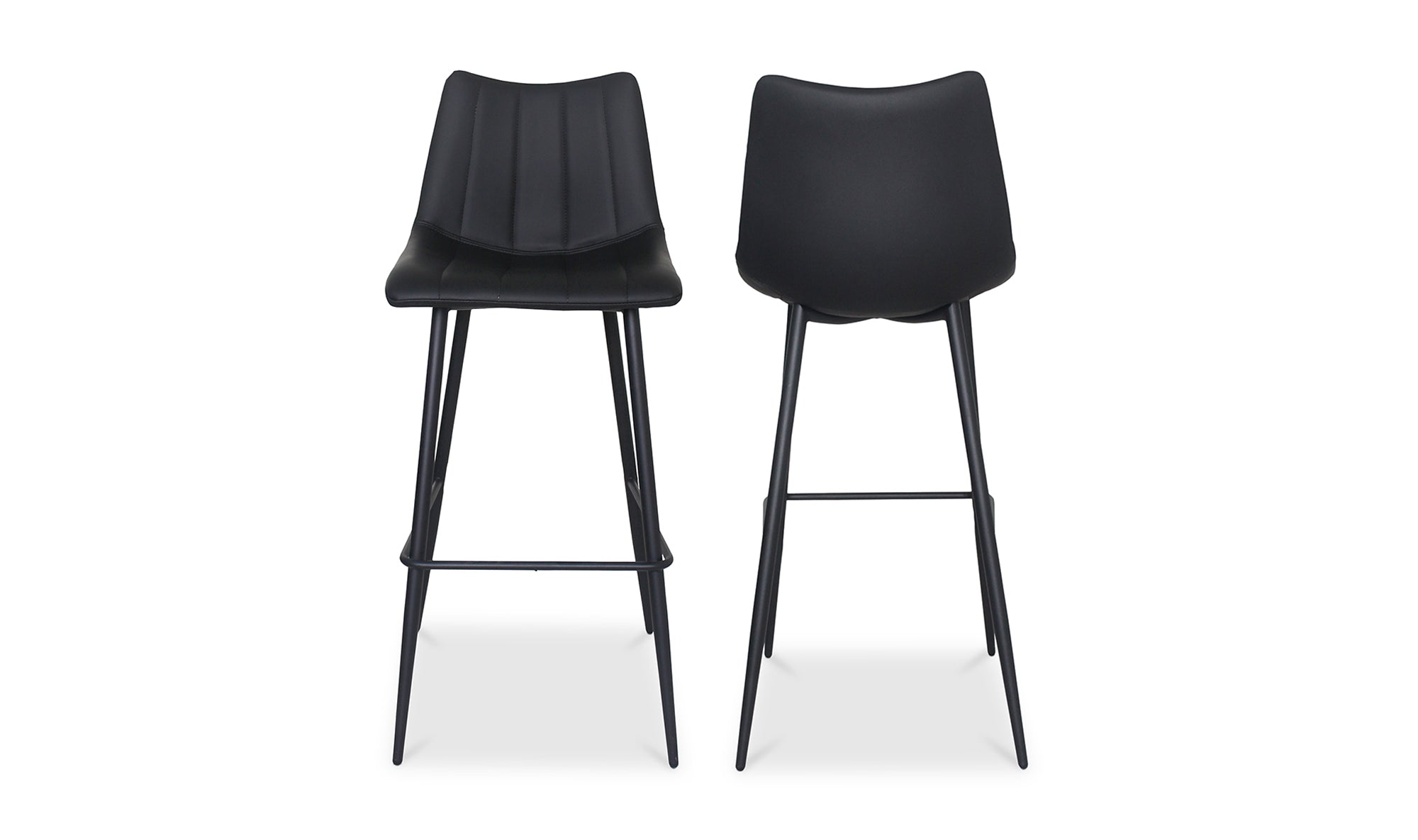 Alibi Bar Stool Matte Black-Set of Two