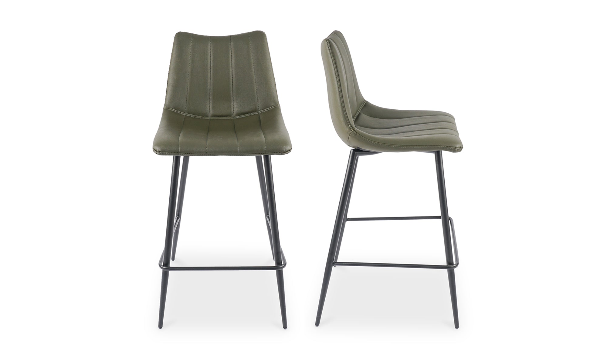 Alibi Counter Stool Dark Green-Set of Two