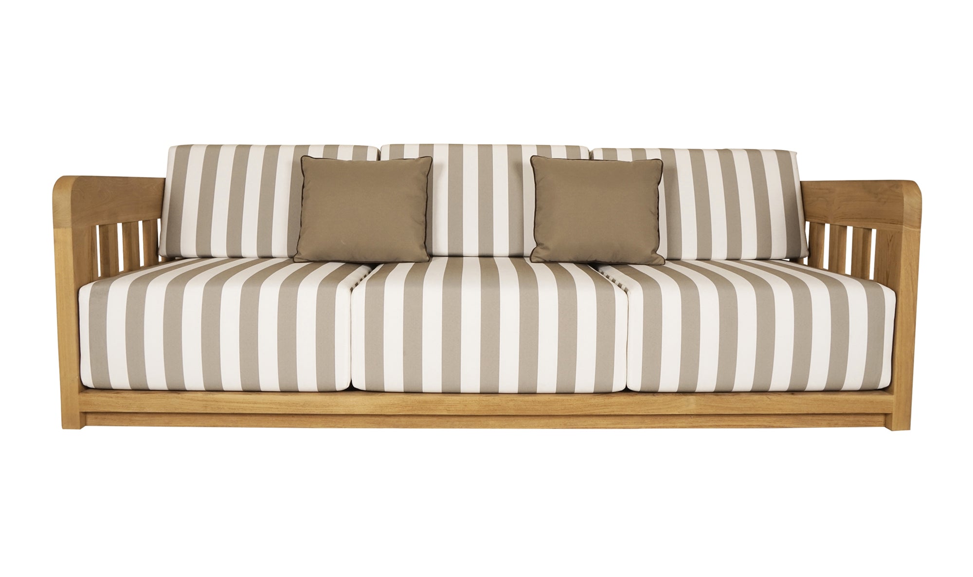 Adelaide Outdoor Sofa Brown Stripe