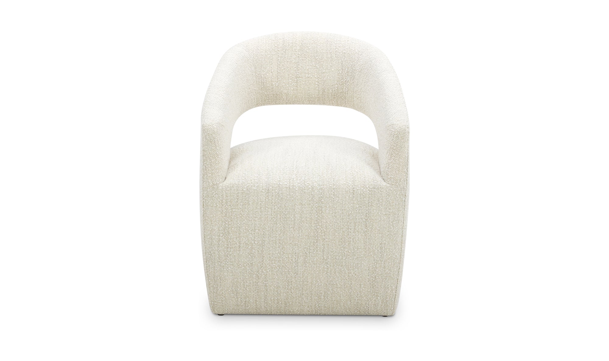Barrow Rolling Dining Chair White Mist