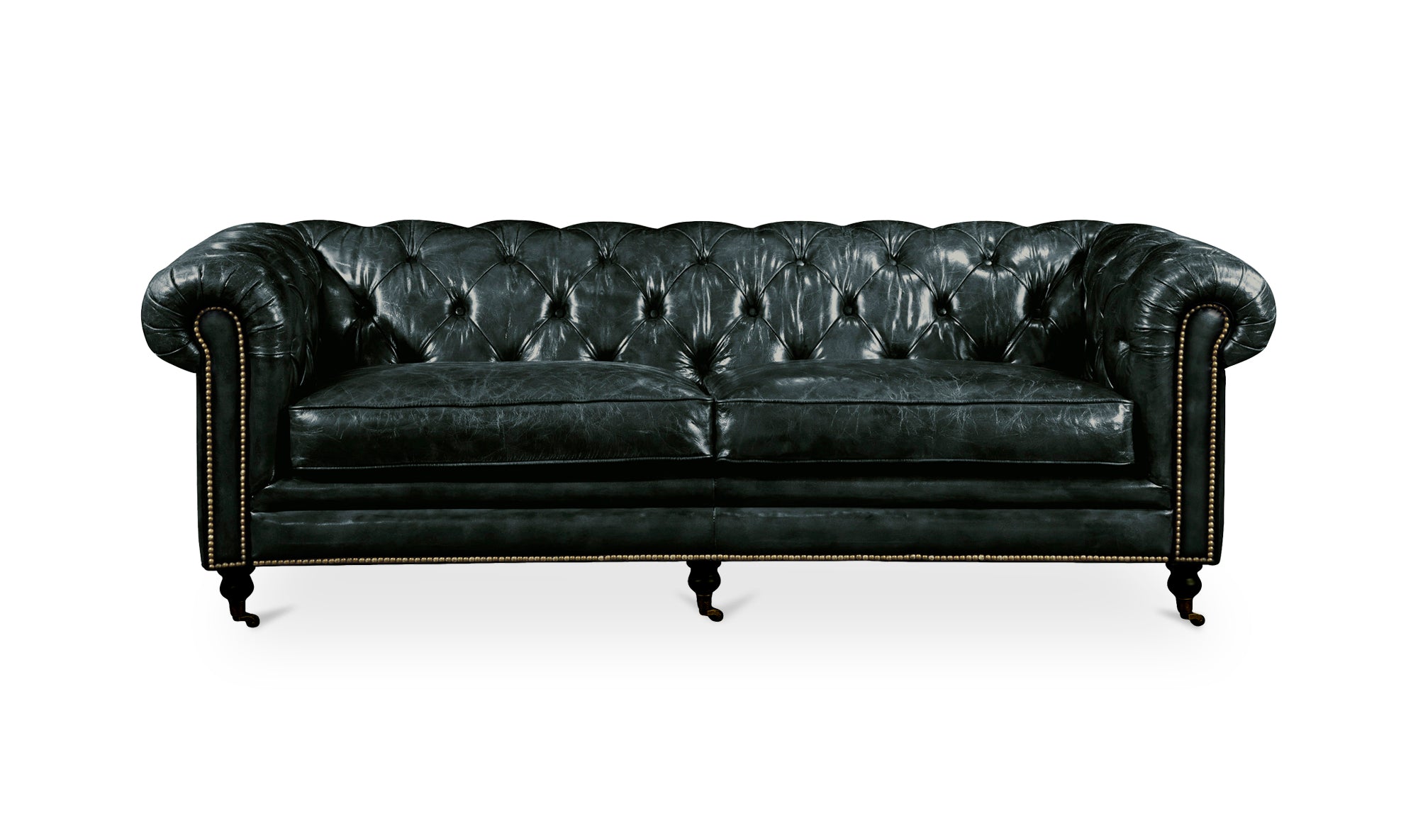 Birmingham Sofa Black Leather