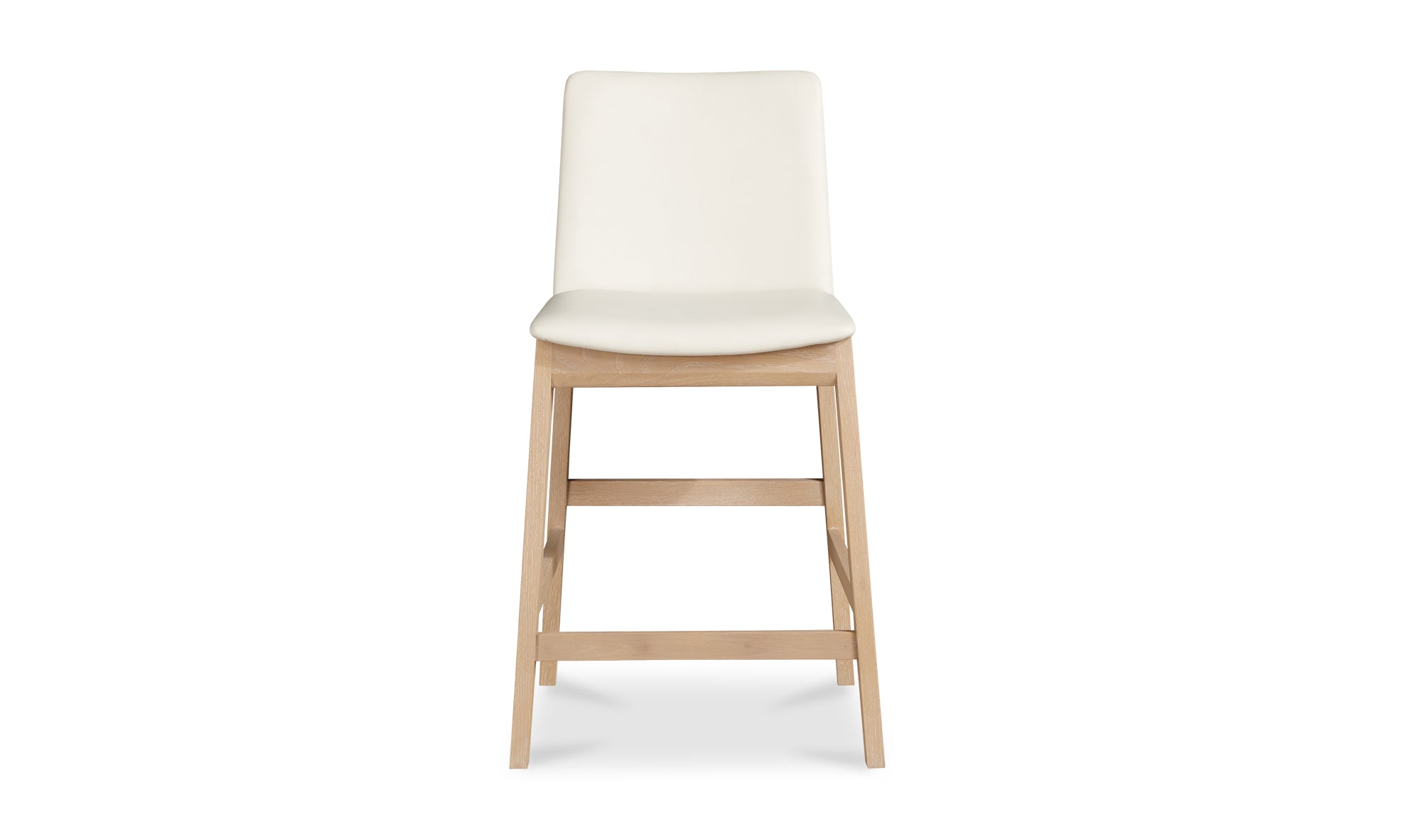 Deco Oak Counter Stool White PVC