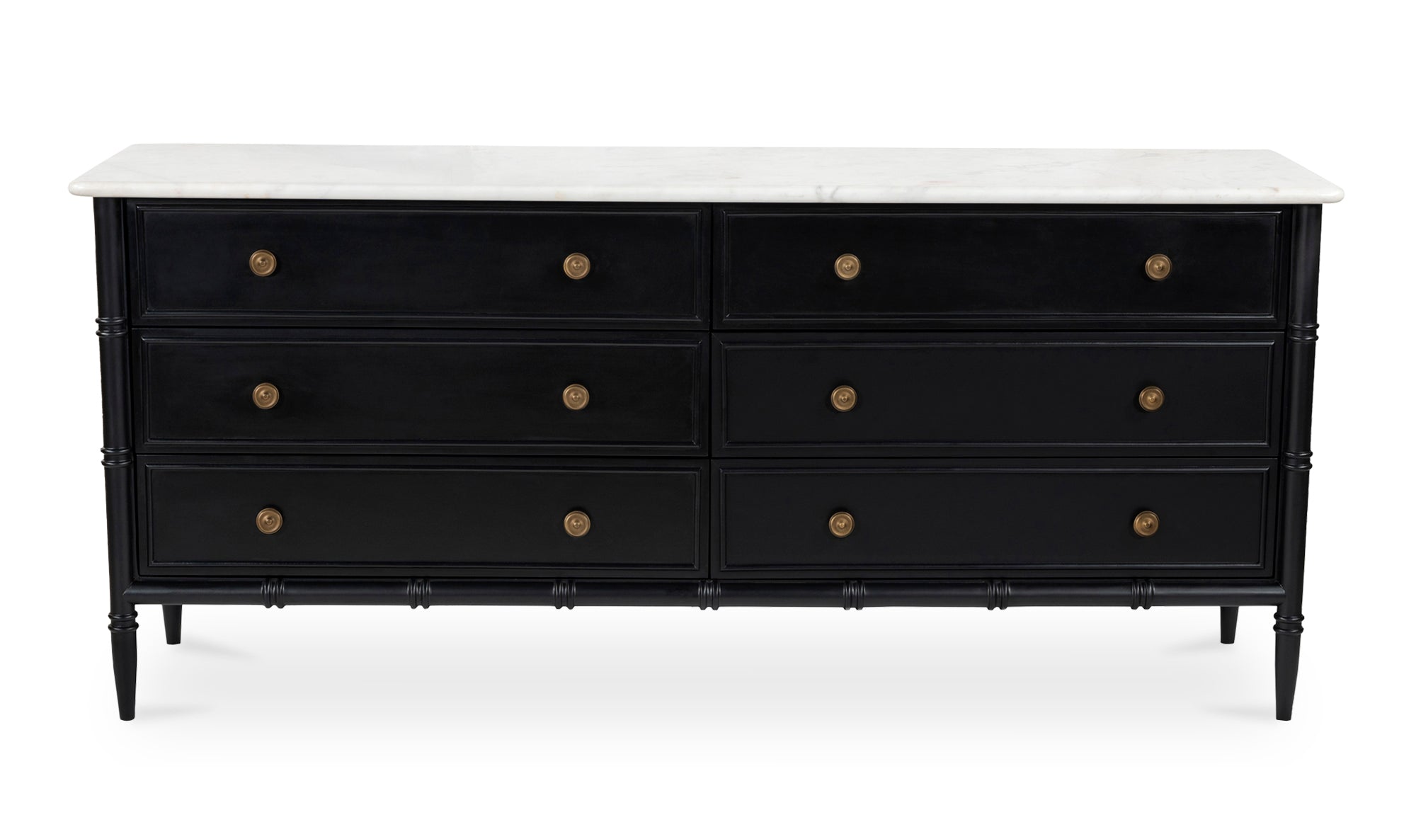 Eleanor 6 Drawer Dresser Black