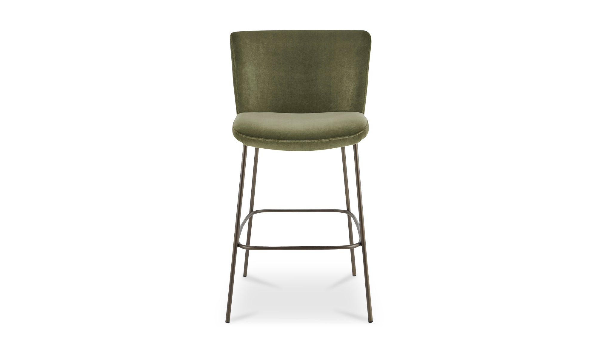 Early Bar Stool Faux Green Mohair