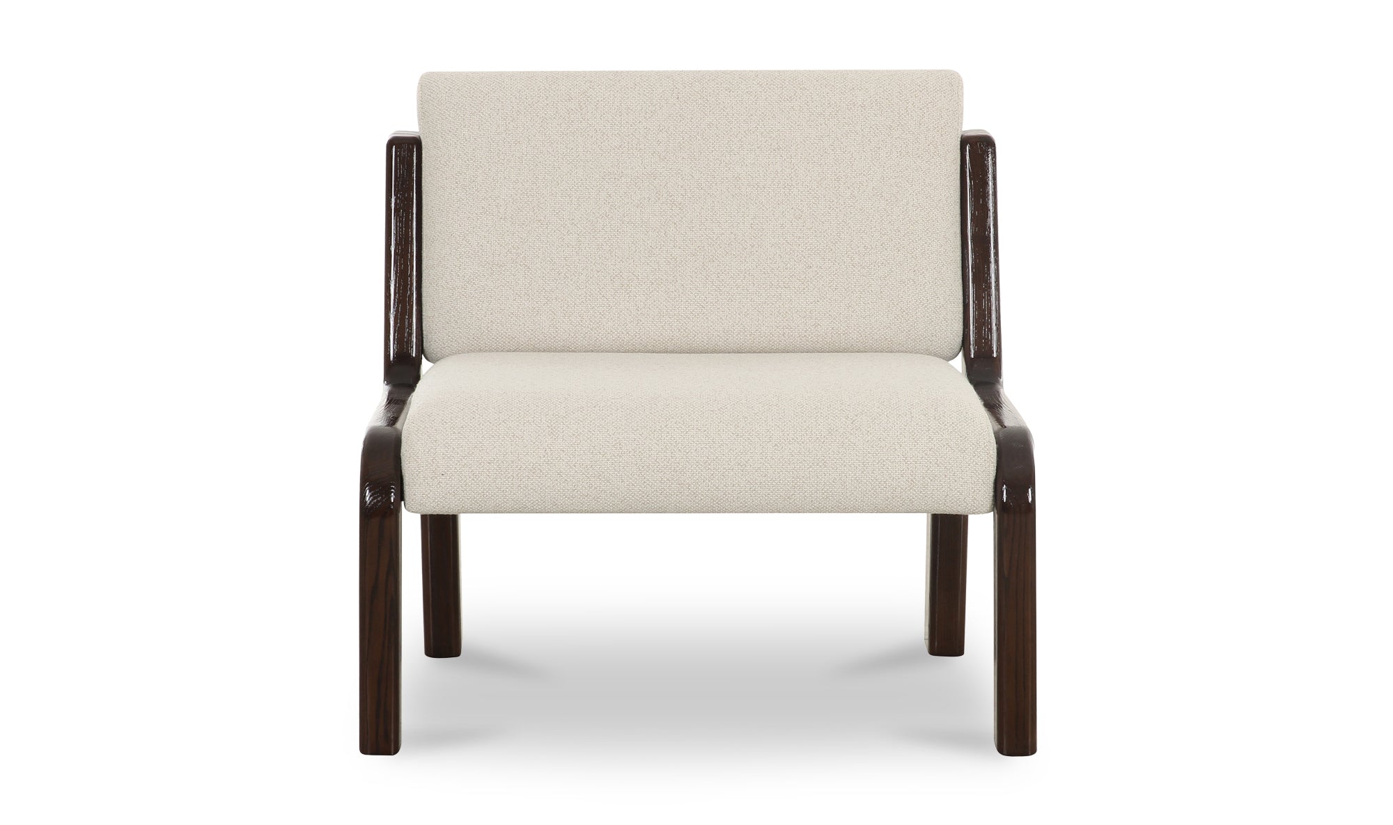 Edie Accent Chair Black Faux Mohair