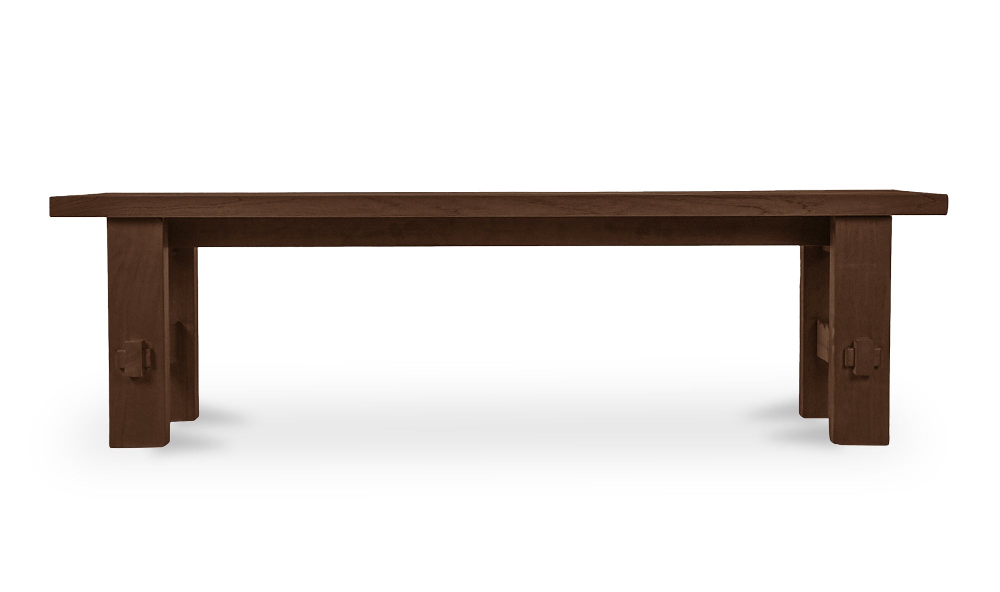 Esmond Outdoor Dining Bench Brown